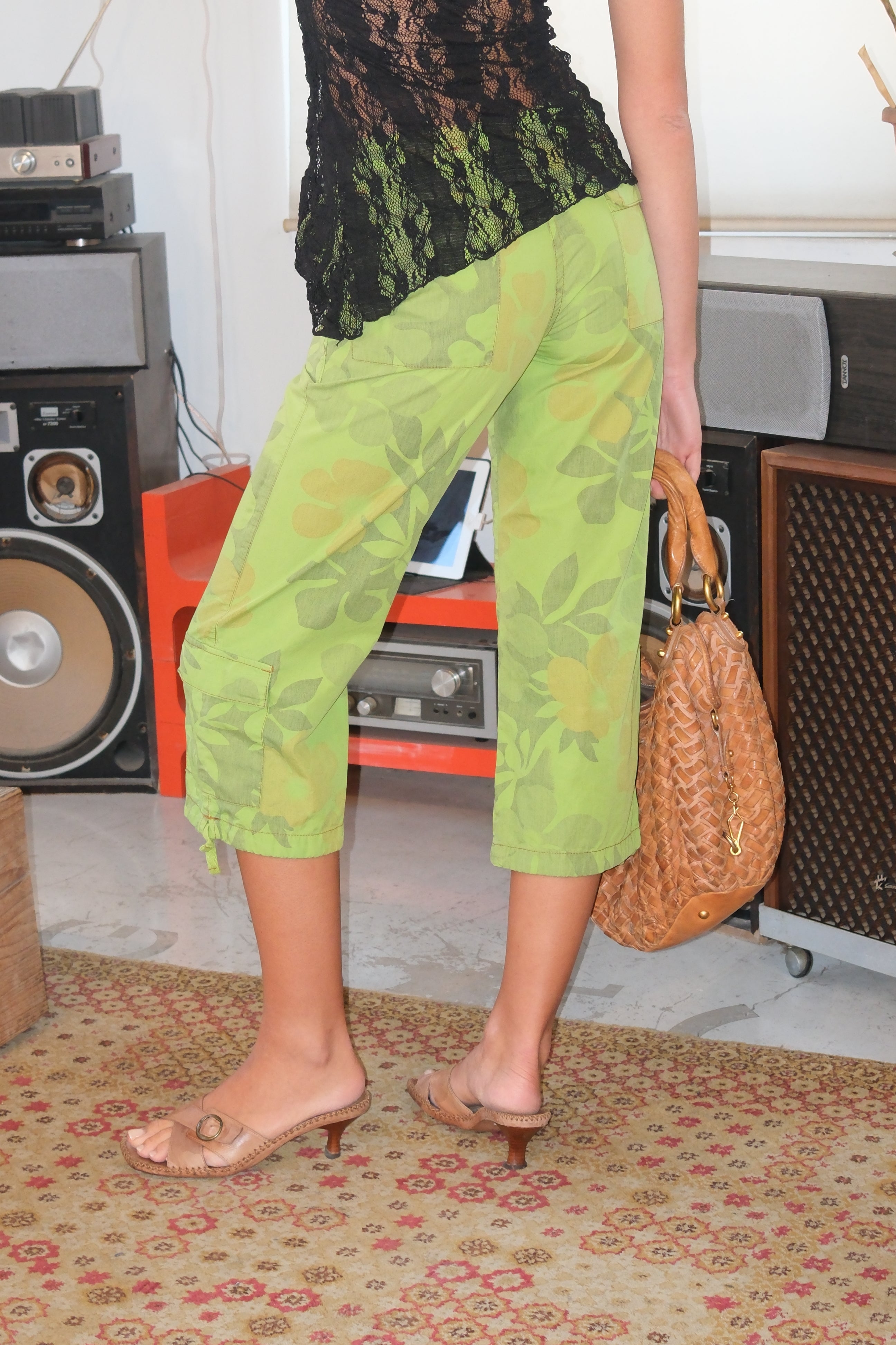 Green Hawaiian 7/8 Pants Size 36