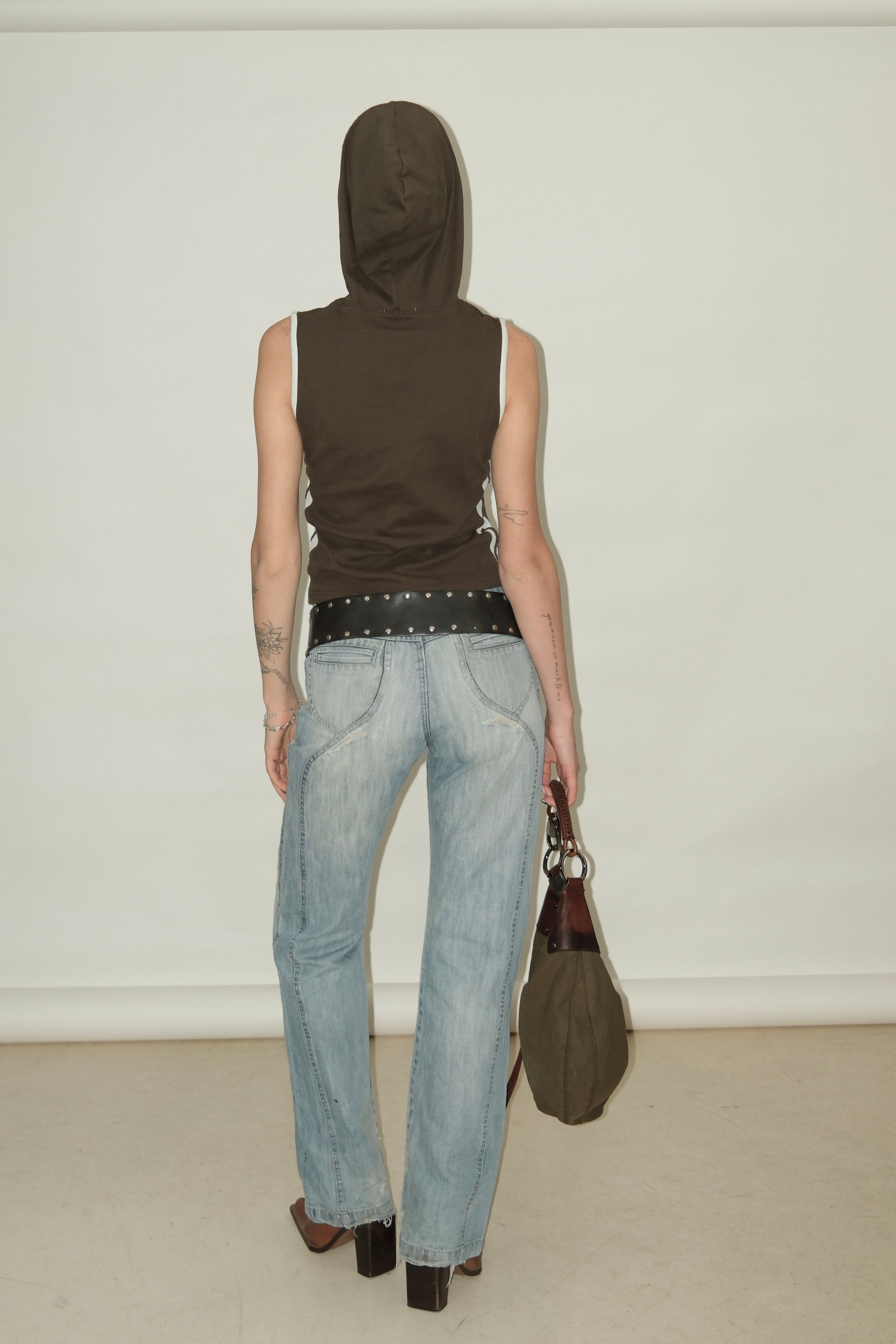 OLIVE GREEN HOODED TOP