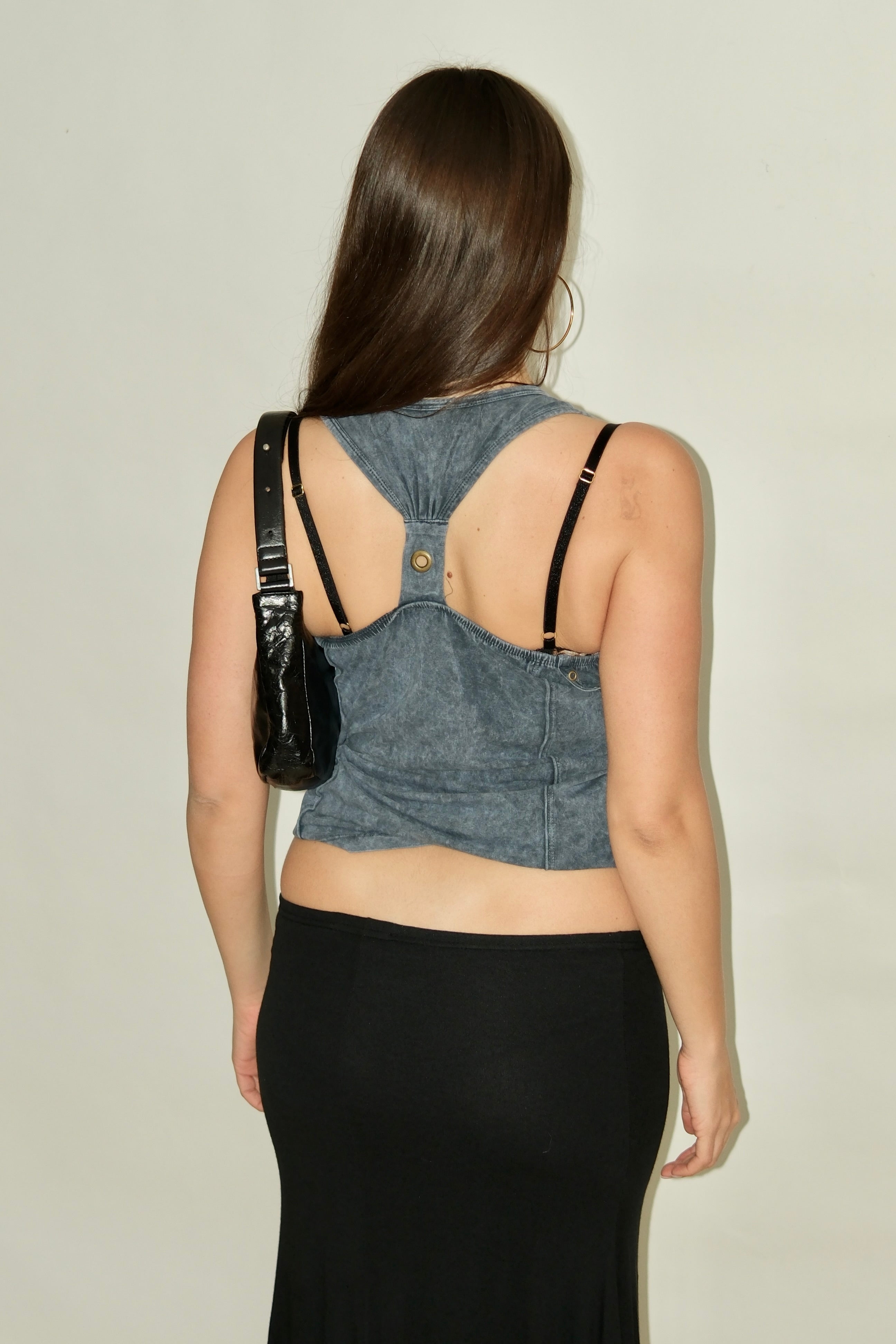 JEANS TONE GRAPHIC TOP