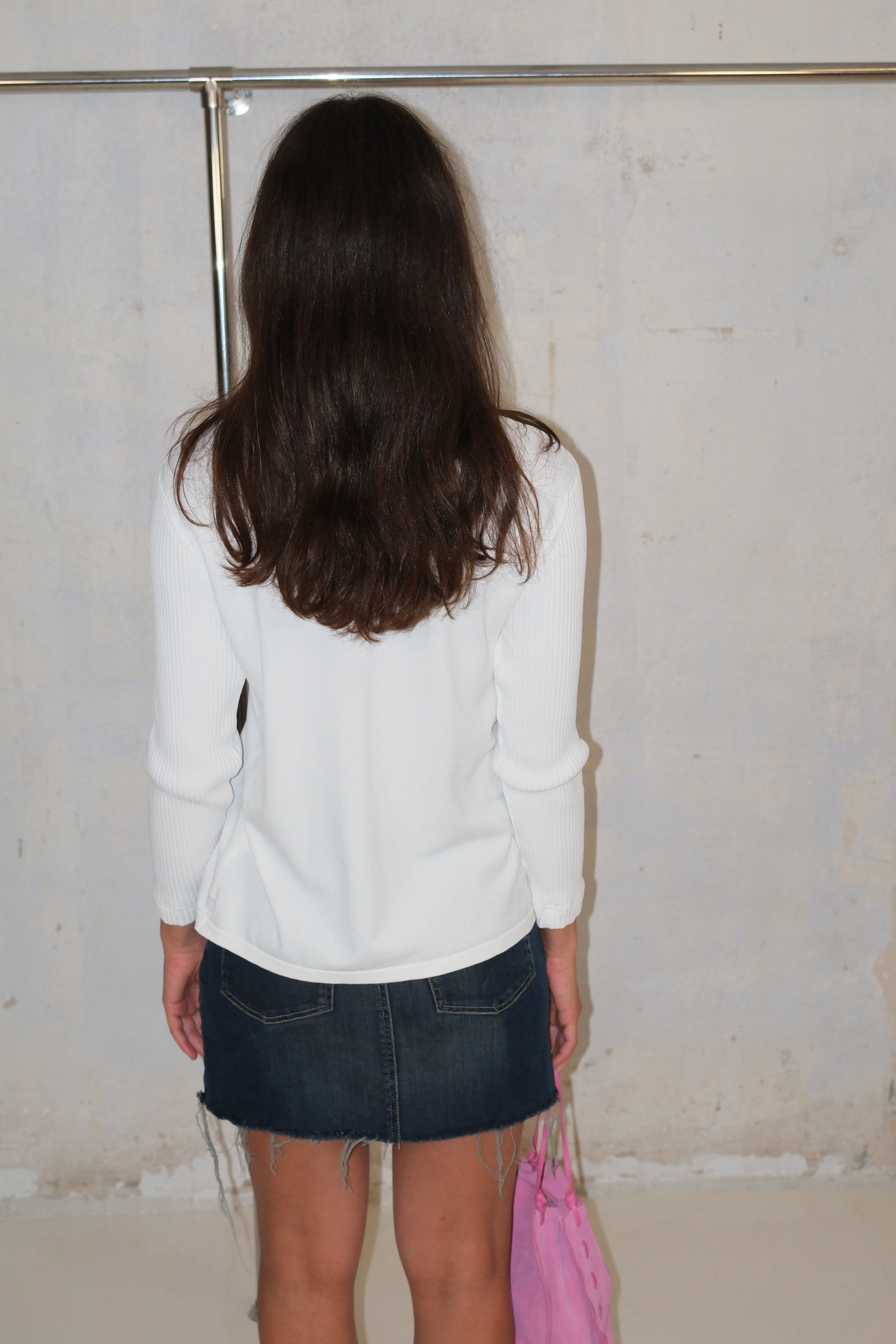 Two-Way Zipper Cardigan With Embellishments