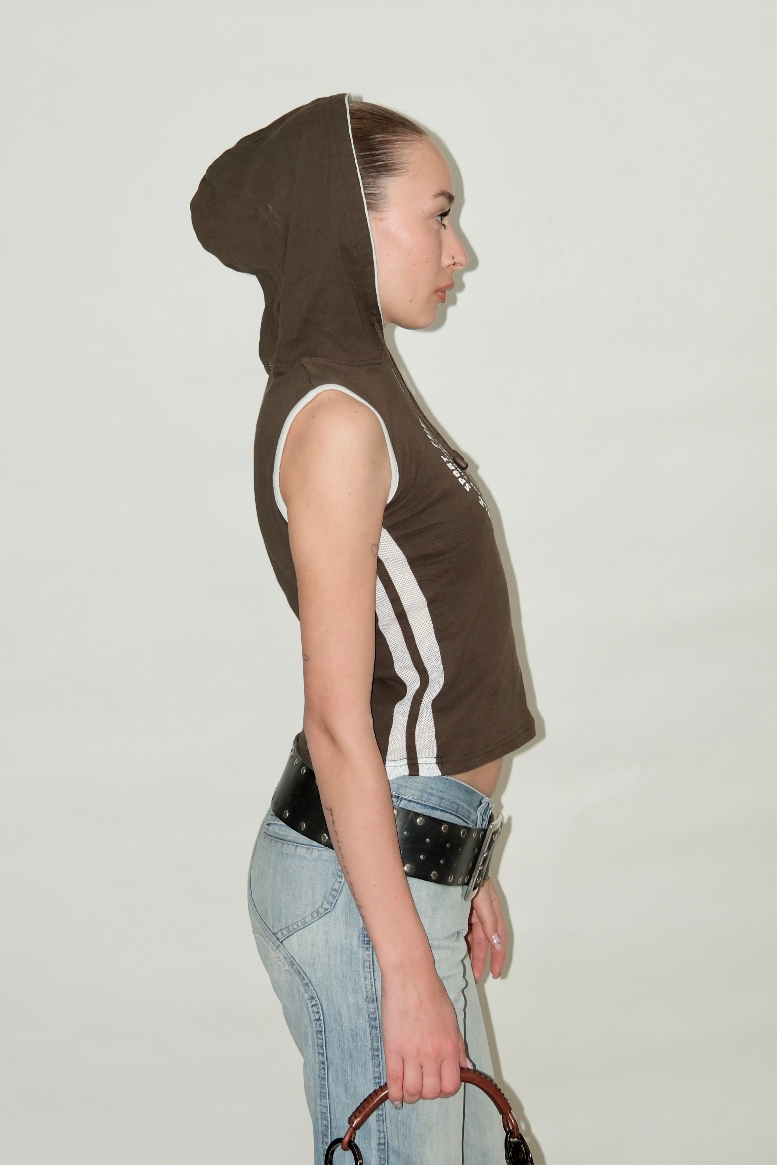OLIVE GREEN HOODED TOP