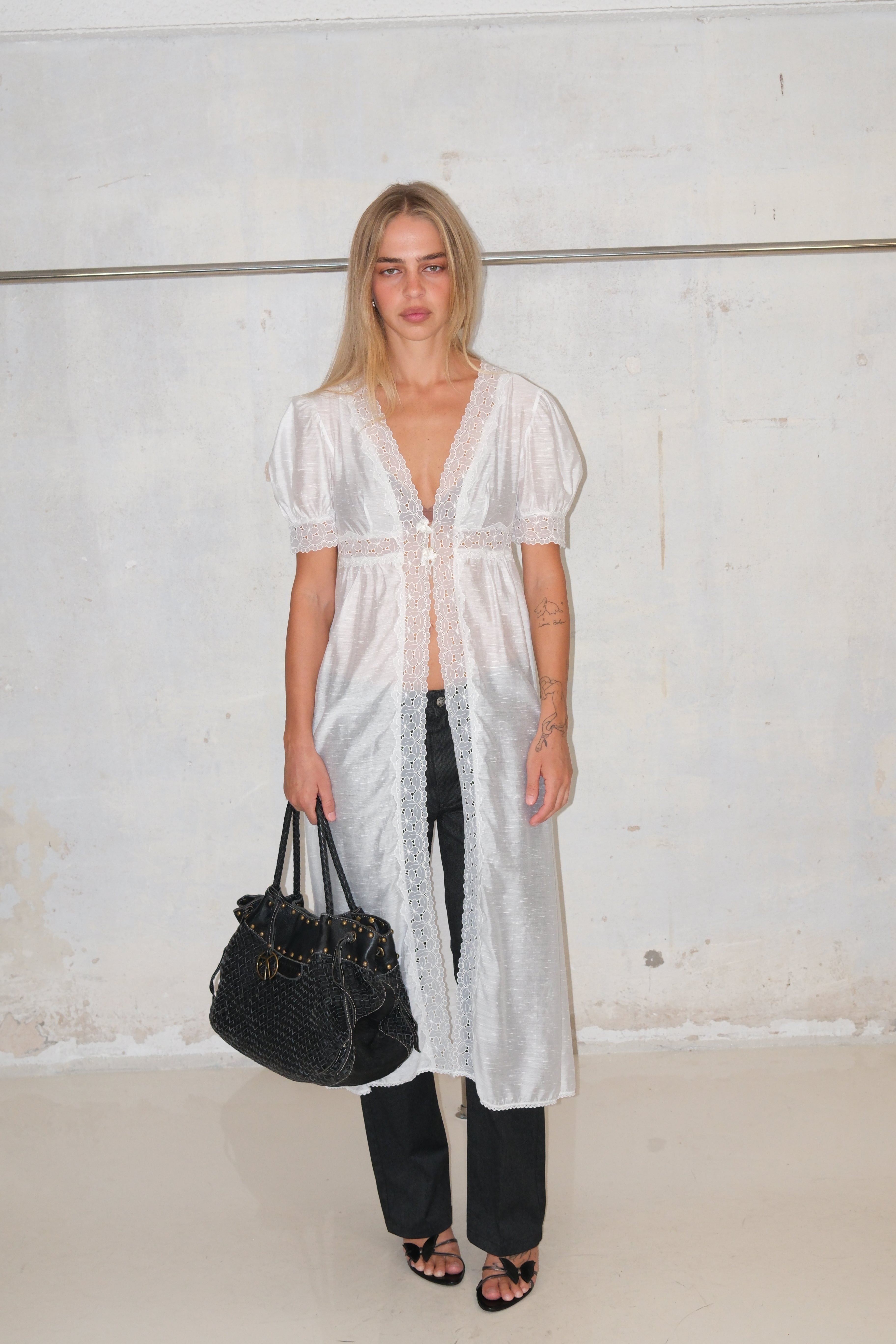 Delicate Top With Details And Buttons
