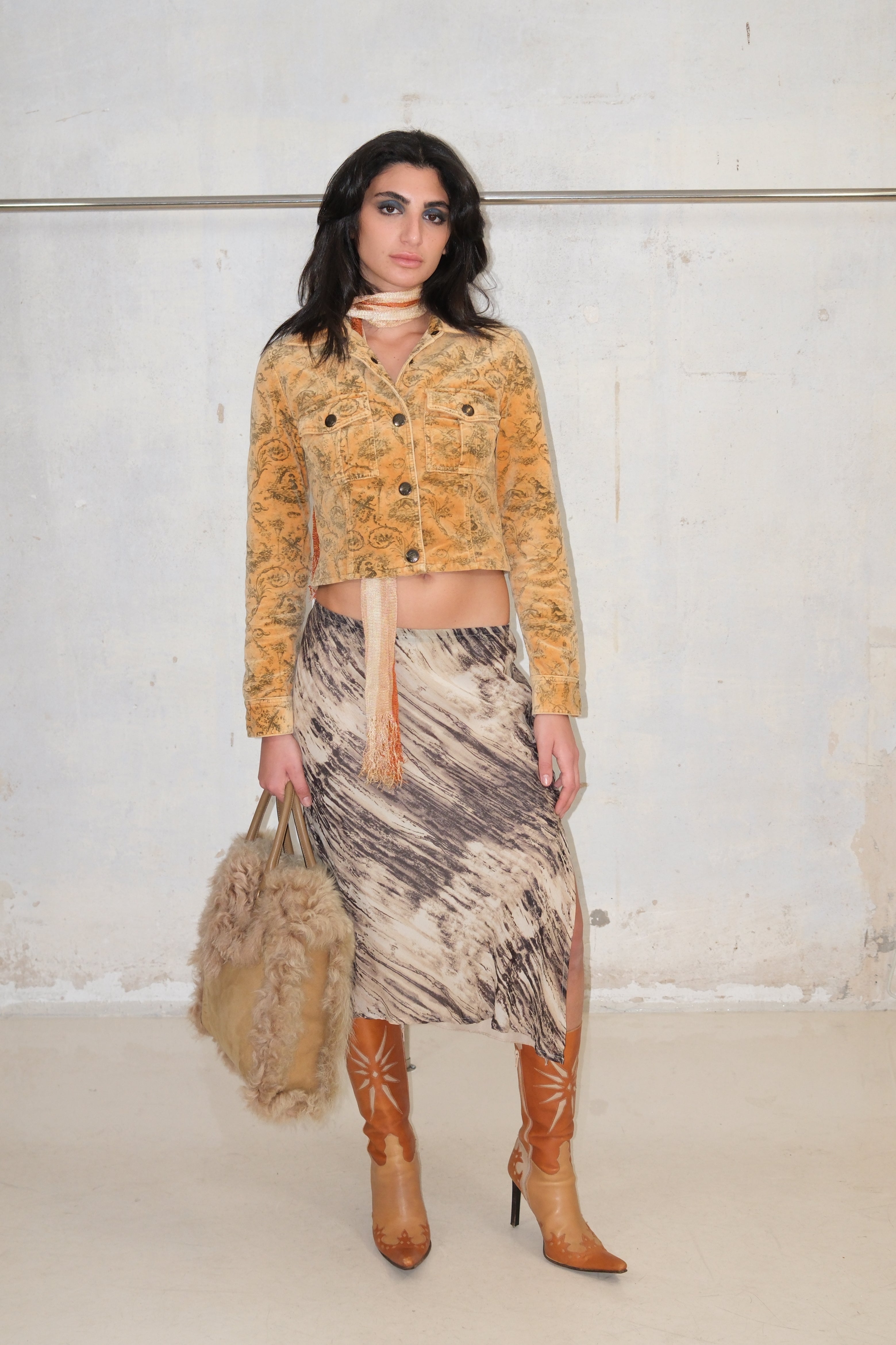 CAVALLI JEANS PRINTED JACKET