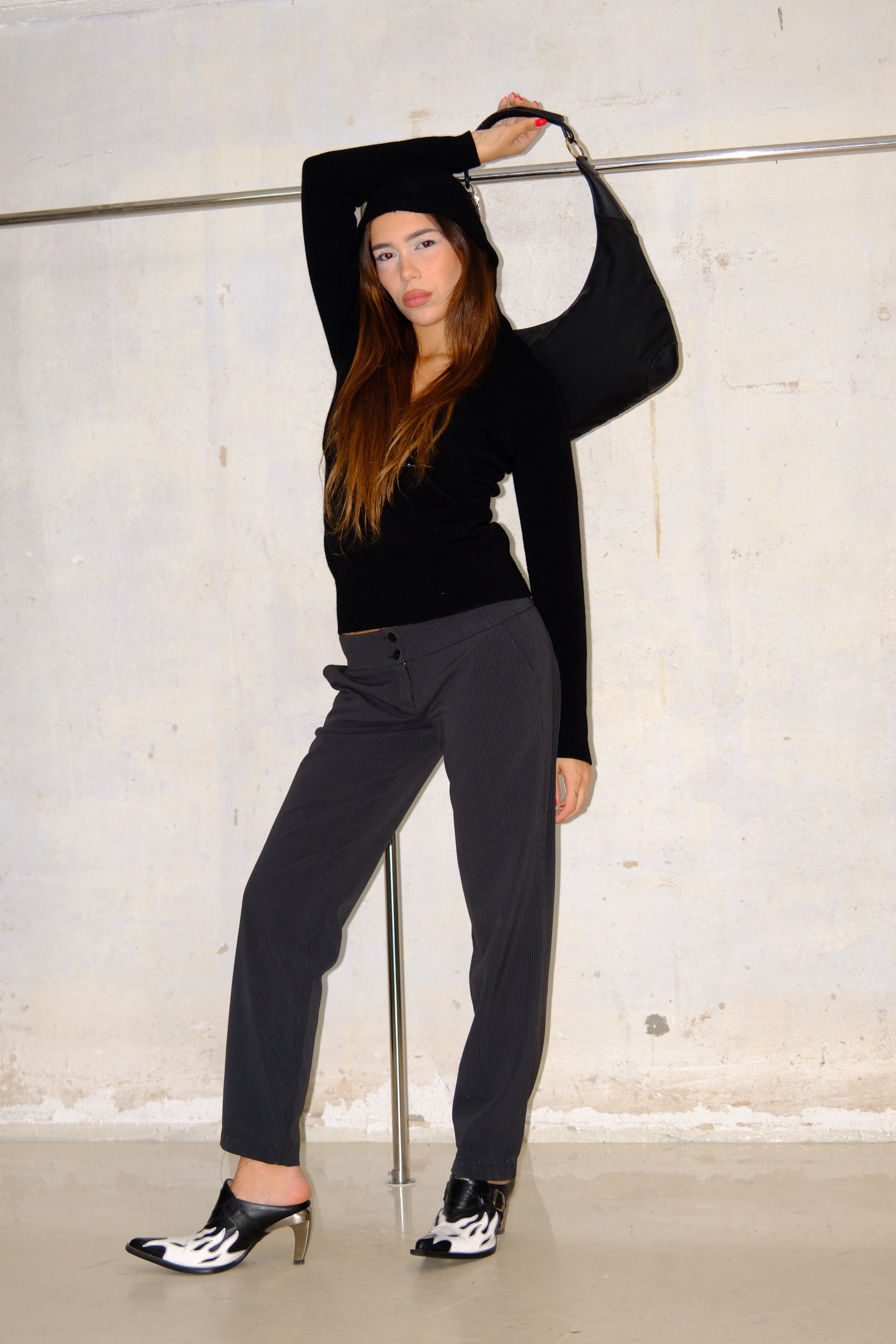 HOODED CUTE POCKETS TOP