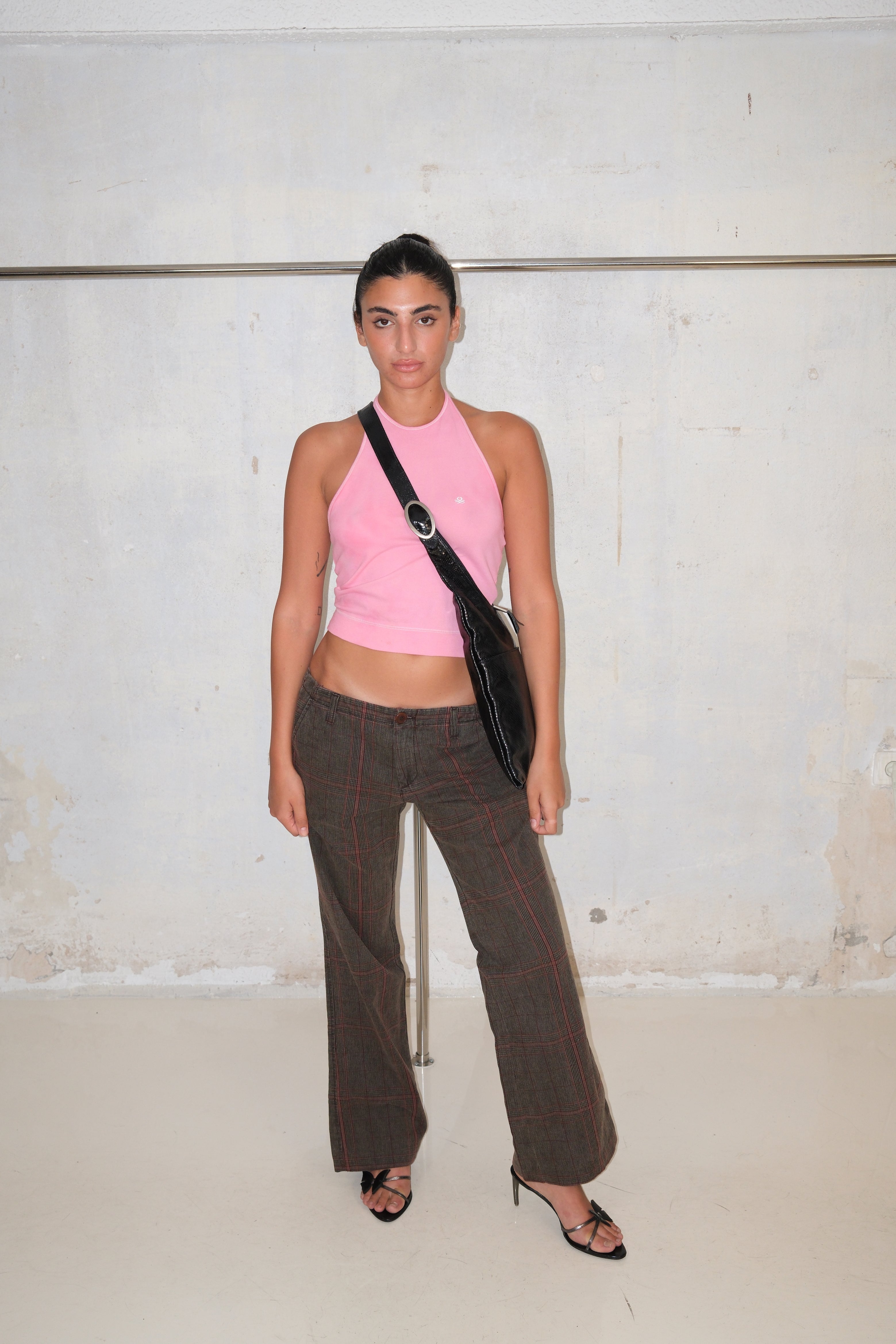 United Colors Of Benetton Pink Tie Dye Halter Top