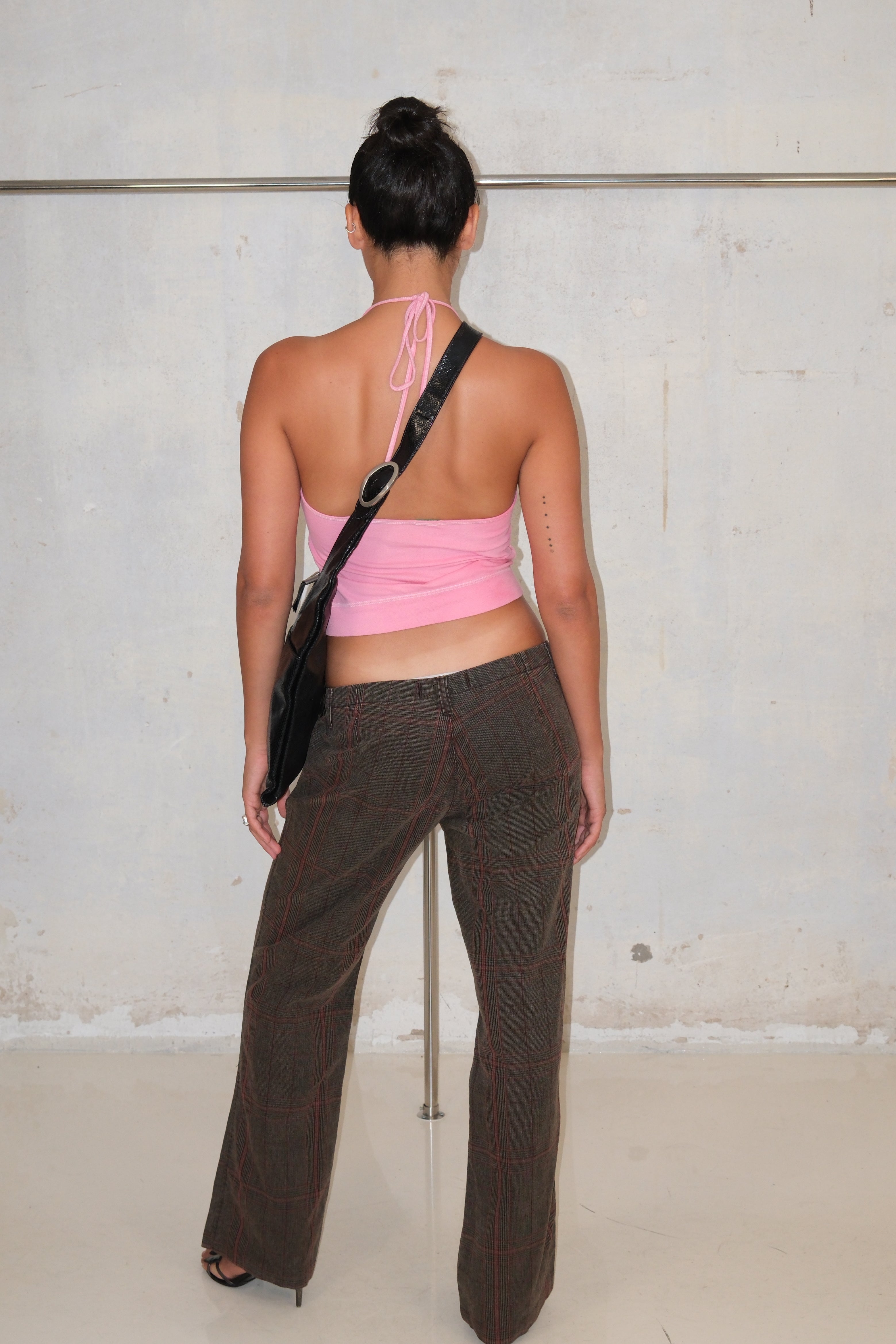 Gas Low Rise Checked Pants Size 38