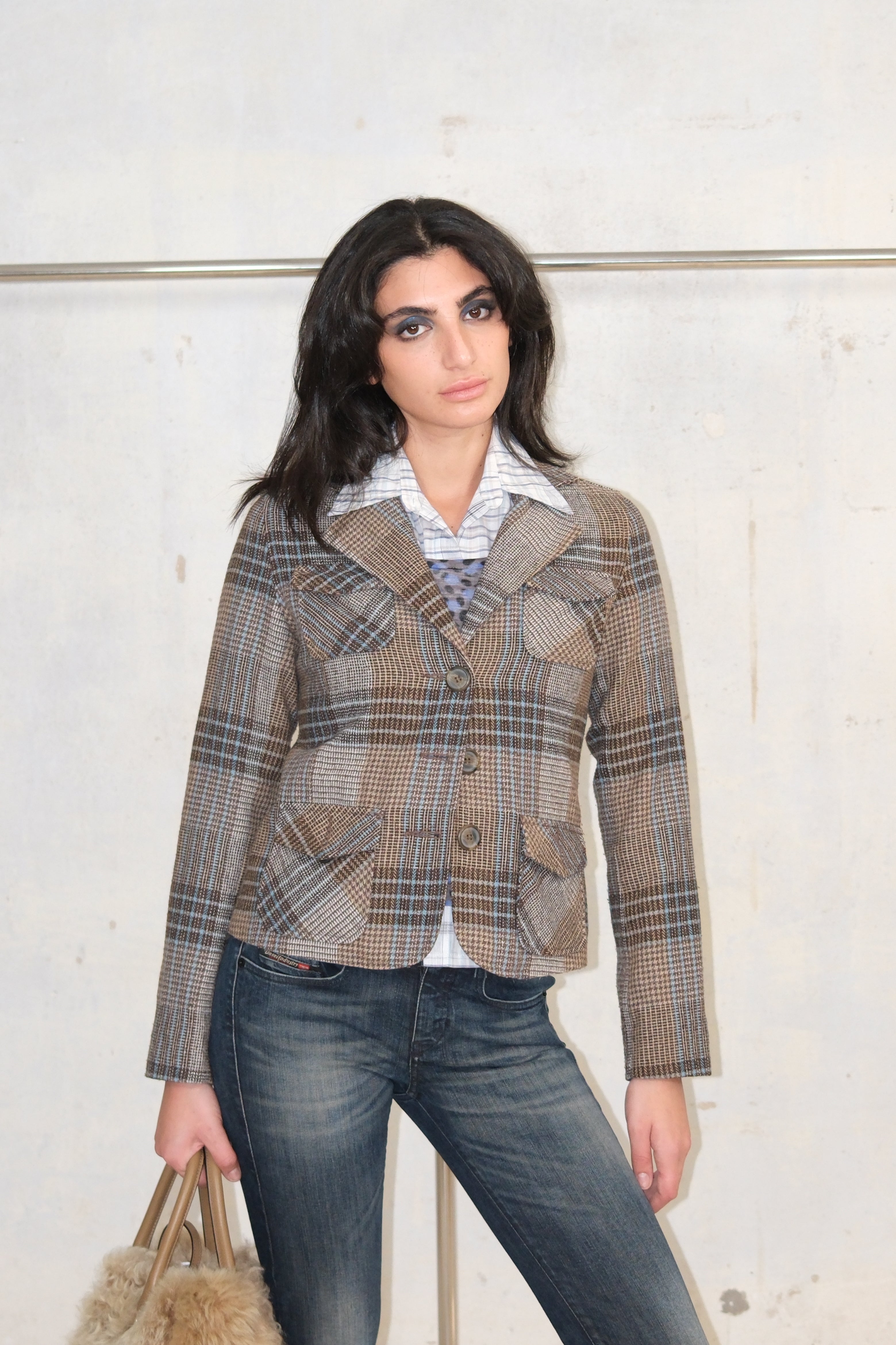 PASTEL TONES CHECKED JACKET