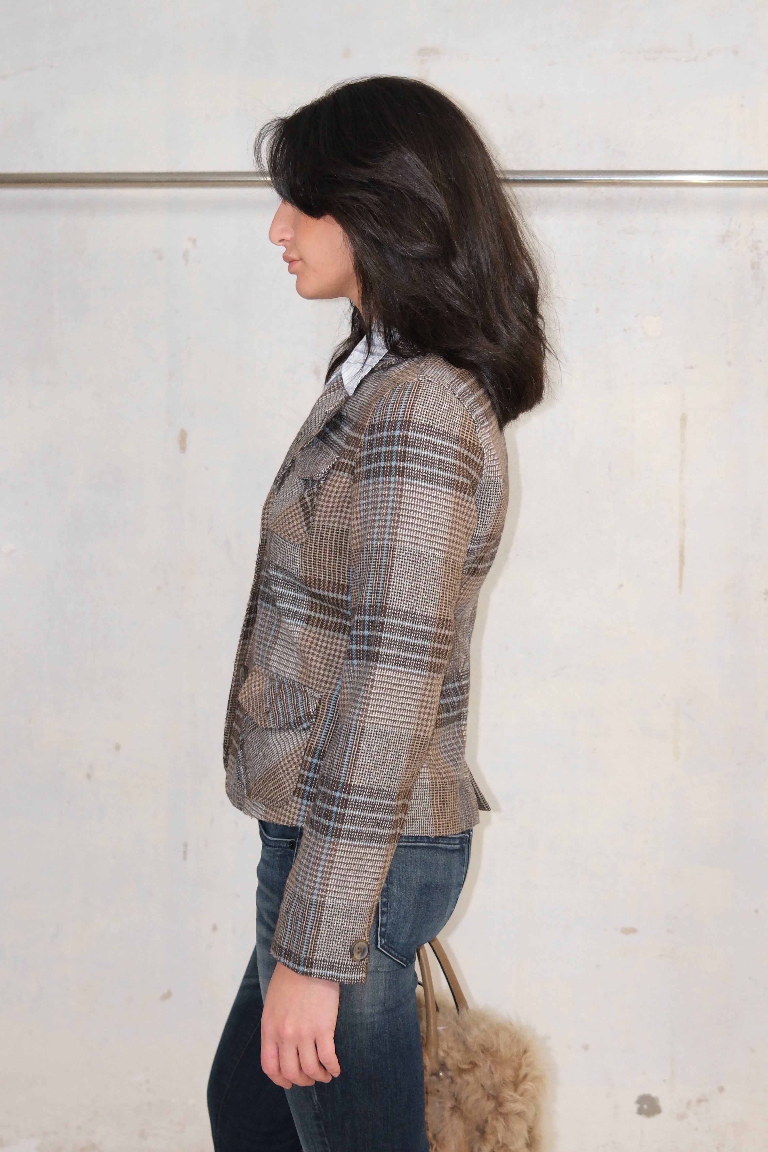PASTEL TONES CHECKED JACKET