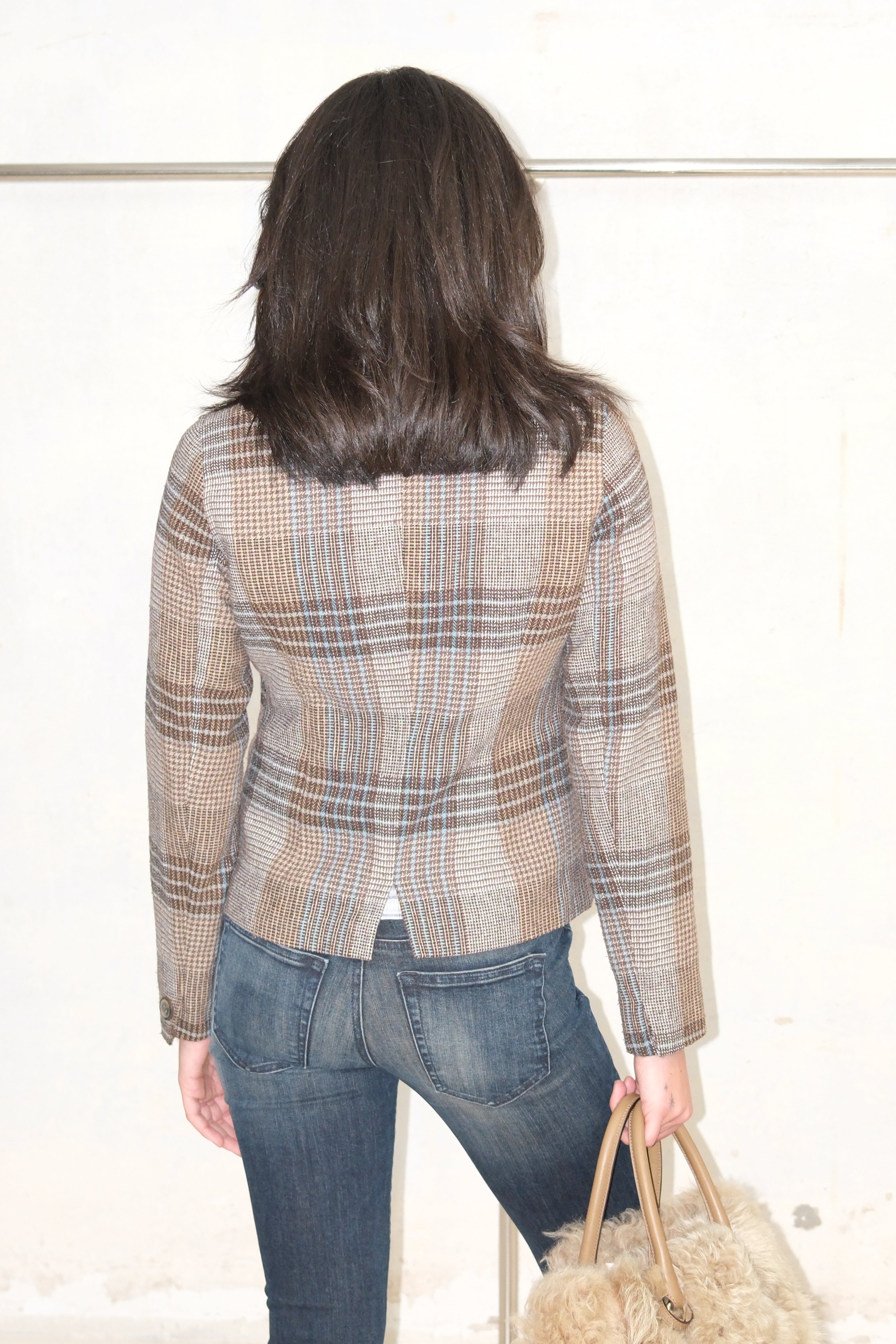 PASTEL TONES CHECKED JACKET