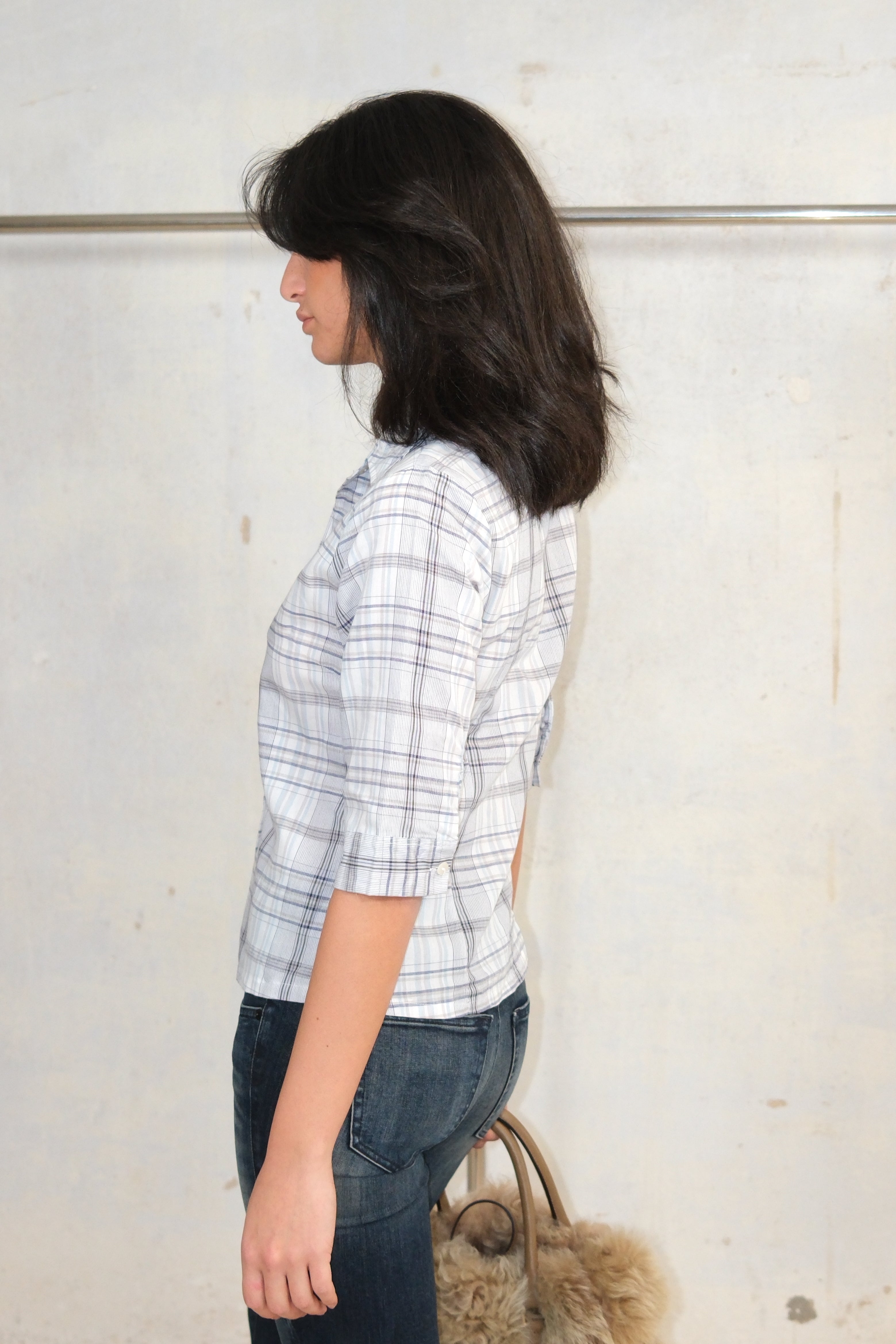 PASTEL TONES CHECKED TOP