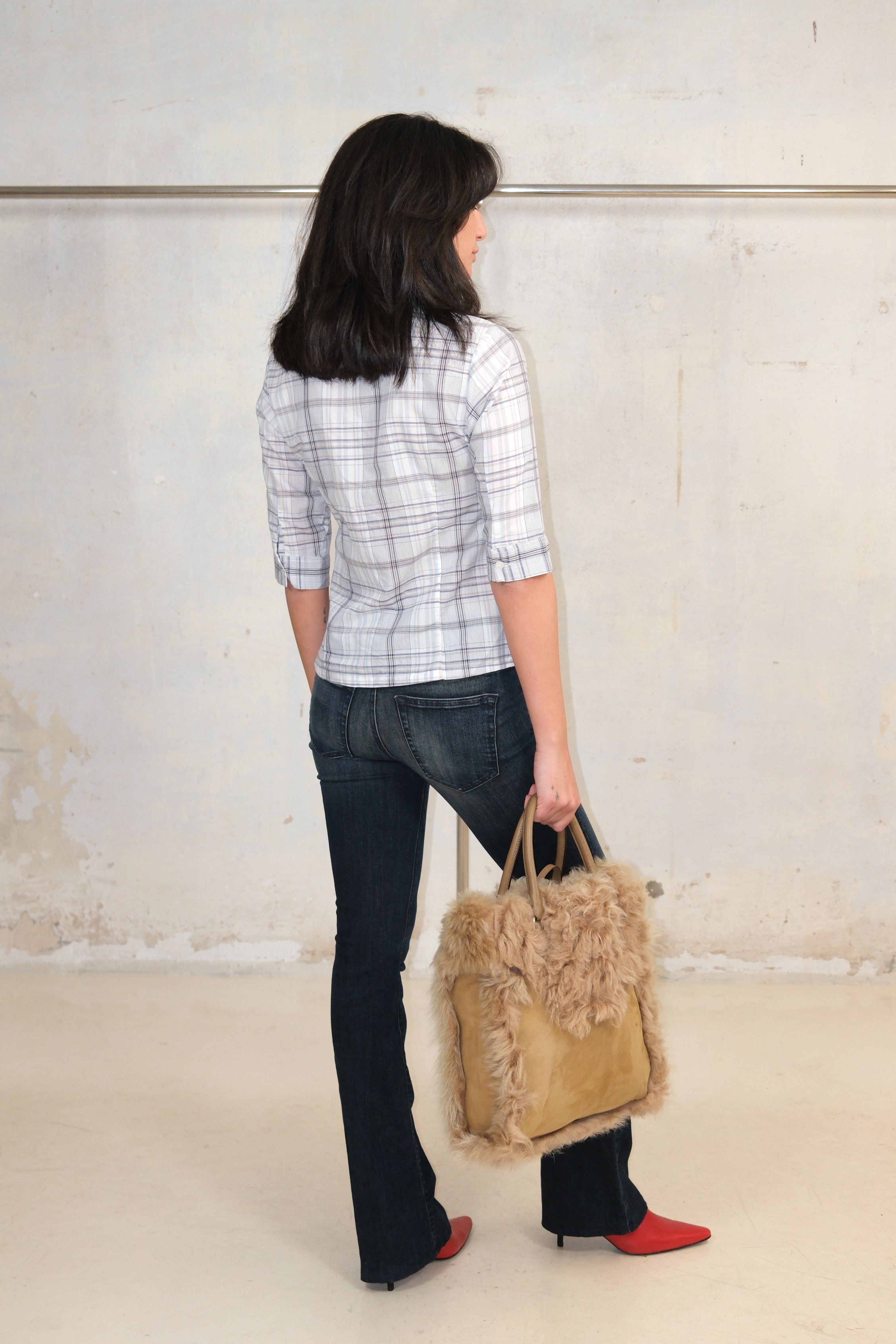 PASTEL TONES CHECKED TOP