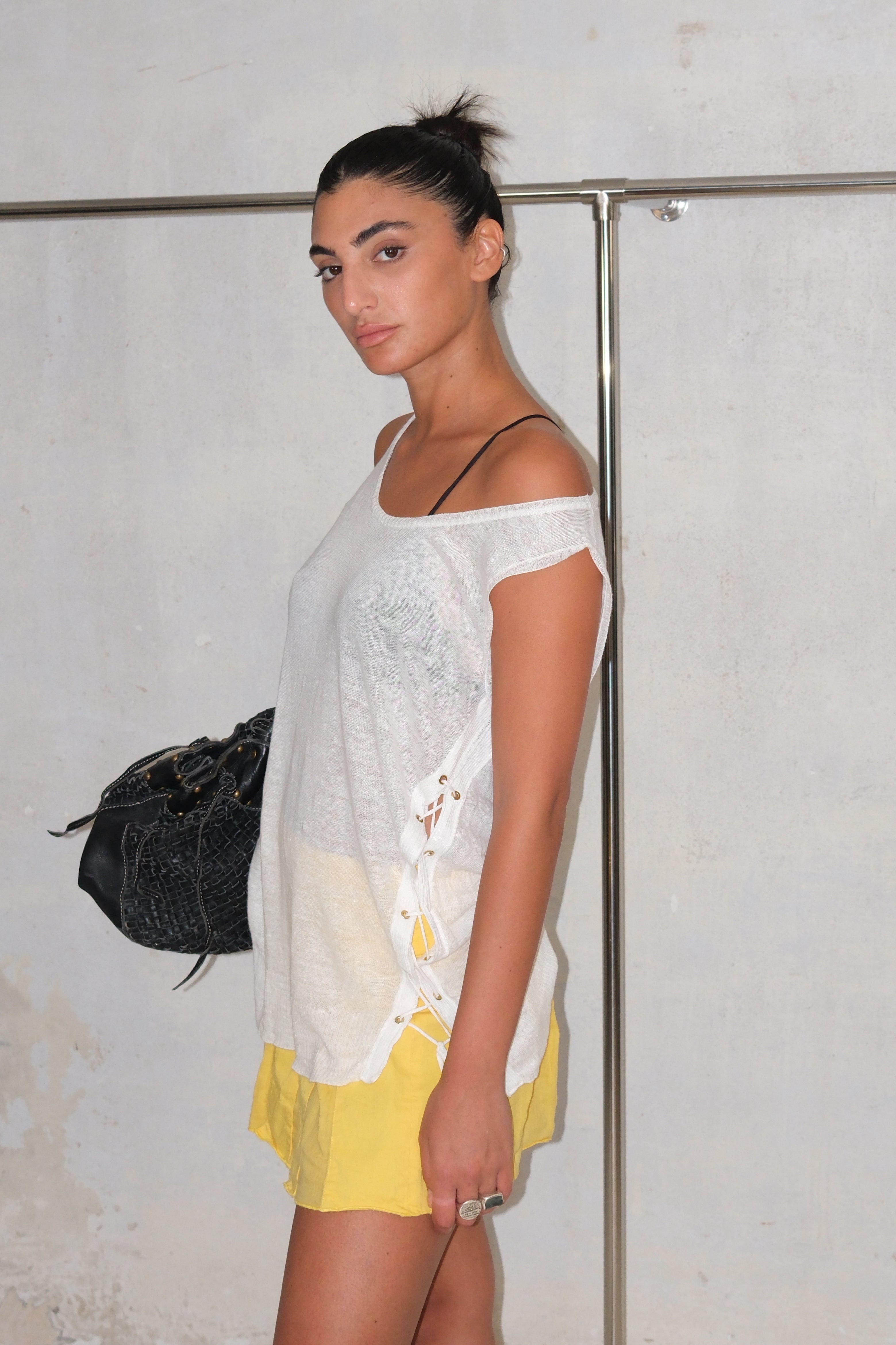 Max & Co Sheer Linen Tank Top