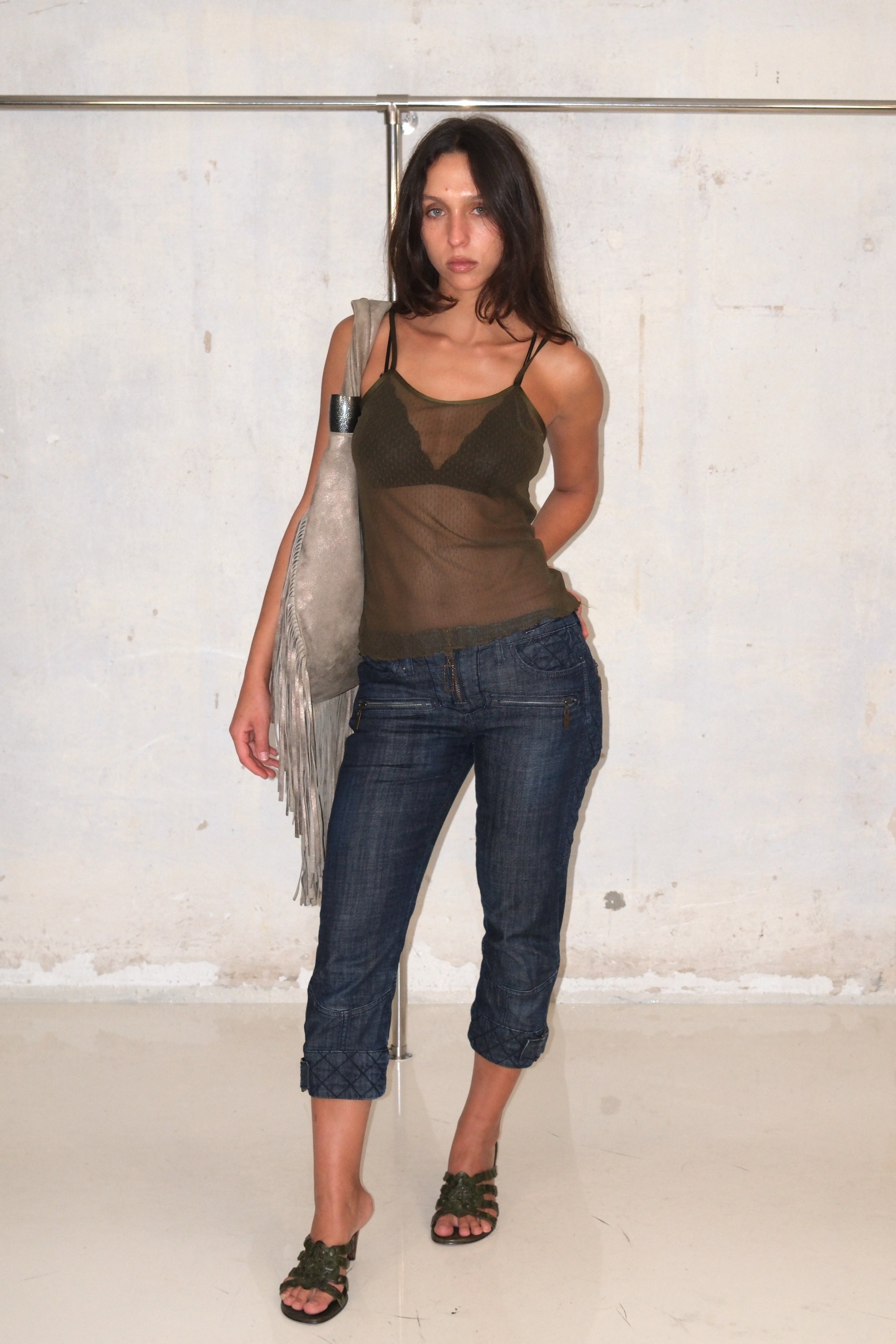 Just Cavalli Capri Jeans With Details Size 34-36