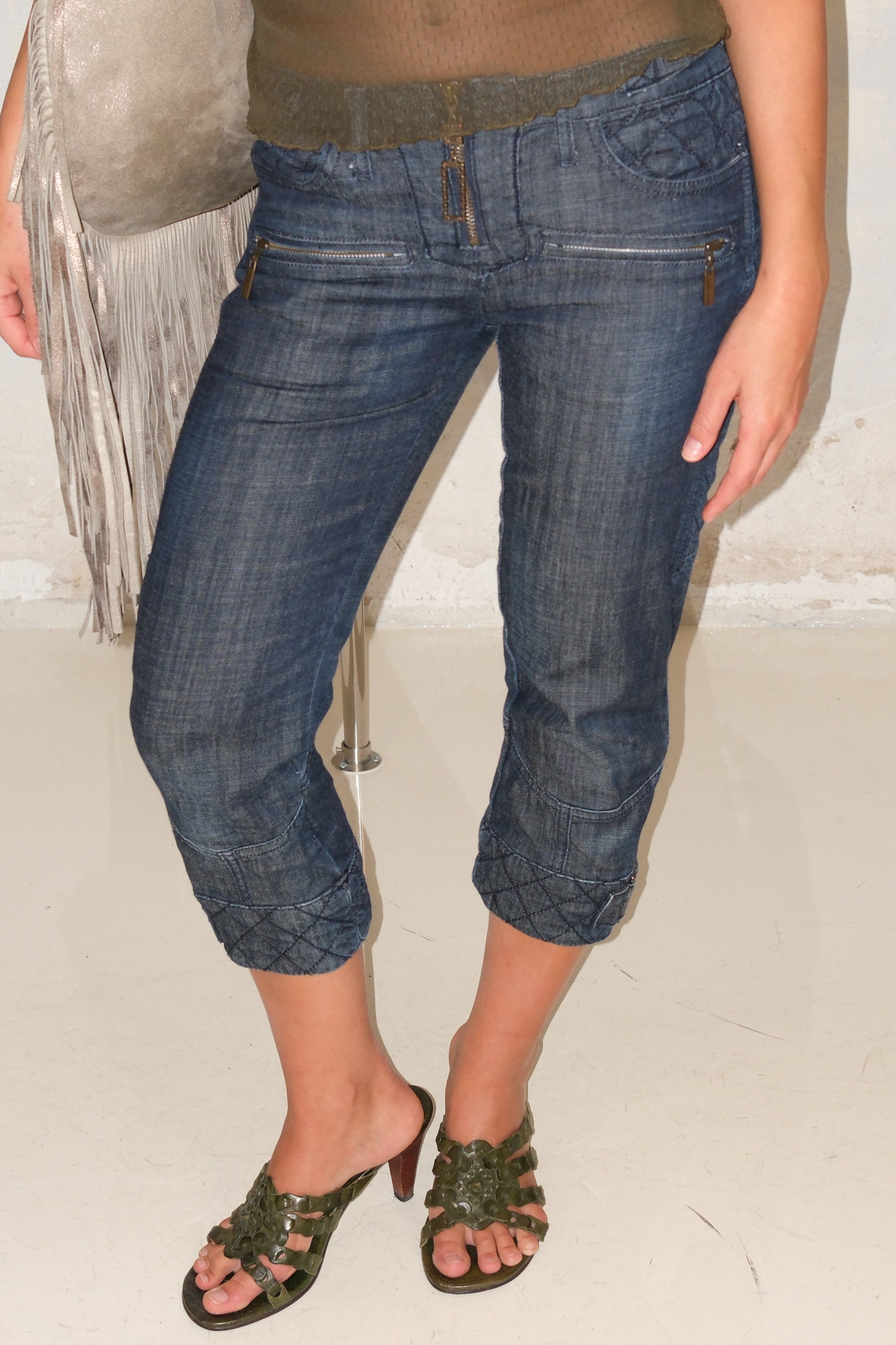 Just Cavalli Capri Jeans With Details Size 34-36