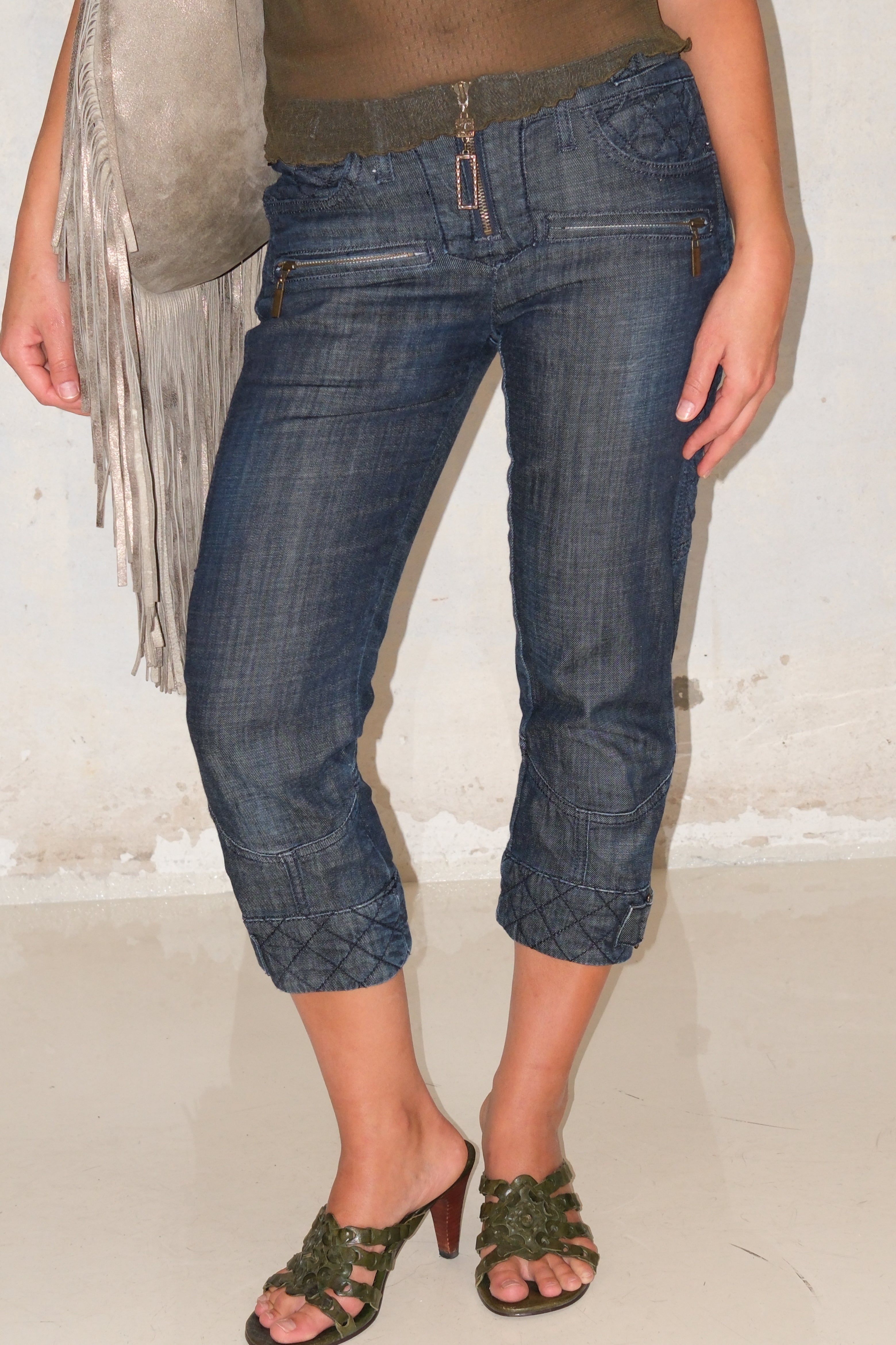 Just Cavalli Capri Jeans With Details Size 34-36