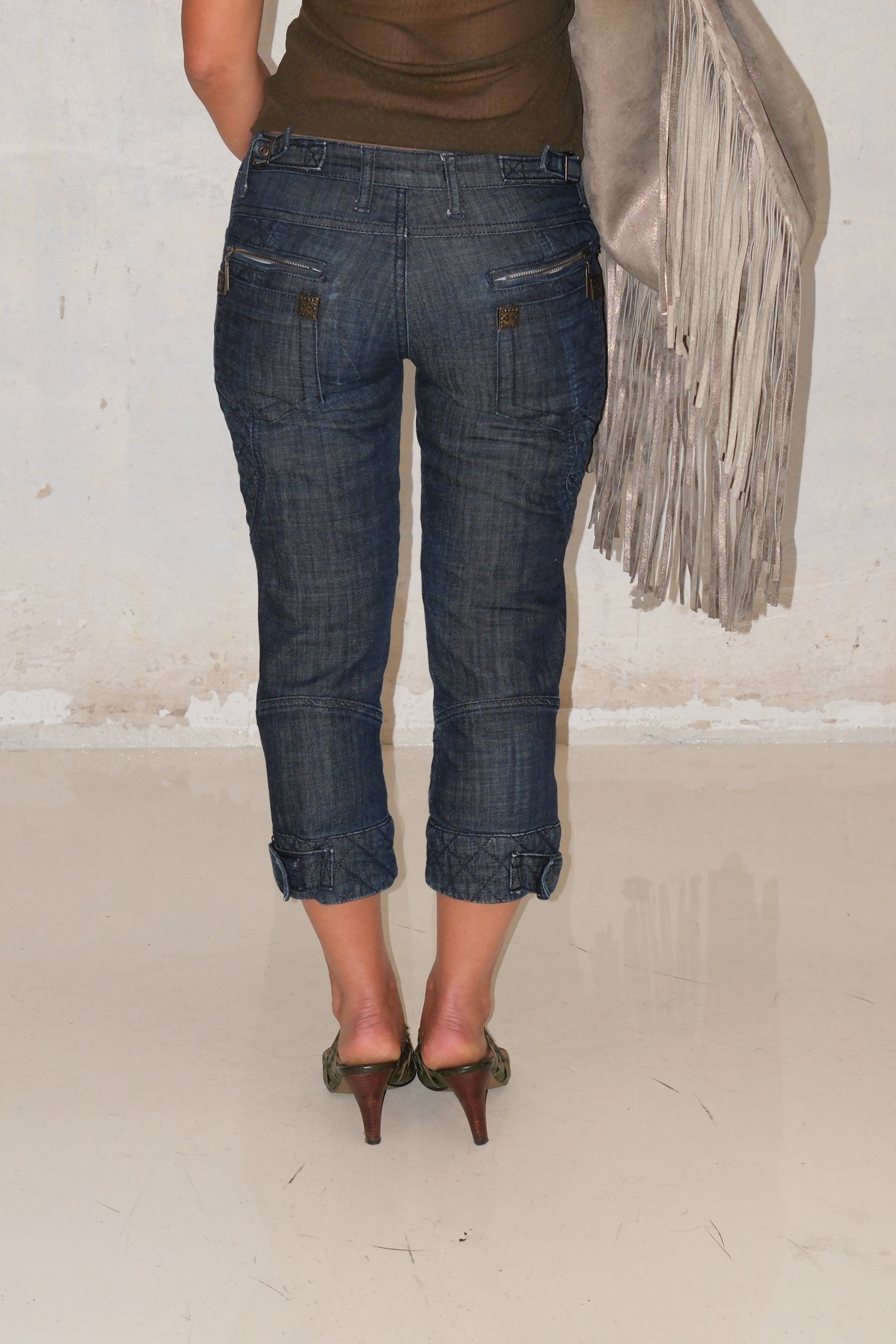 Just Cavalli Capri Jeans With Details Size 34-36