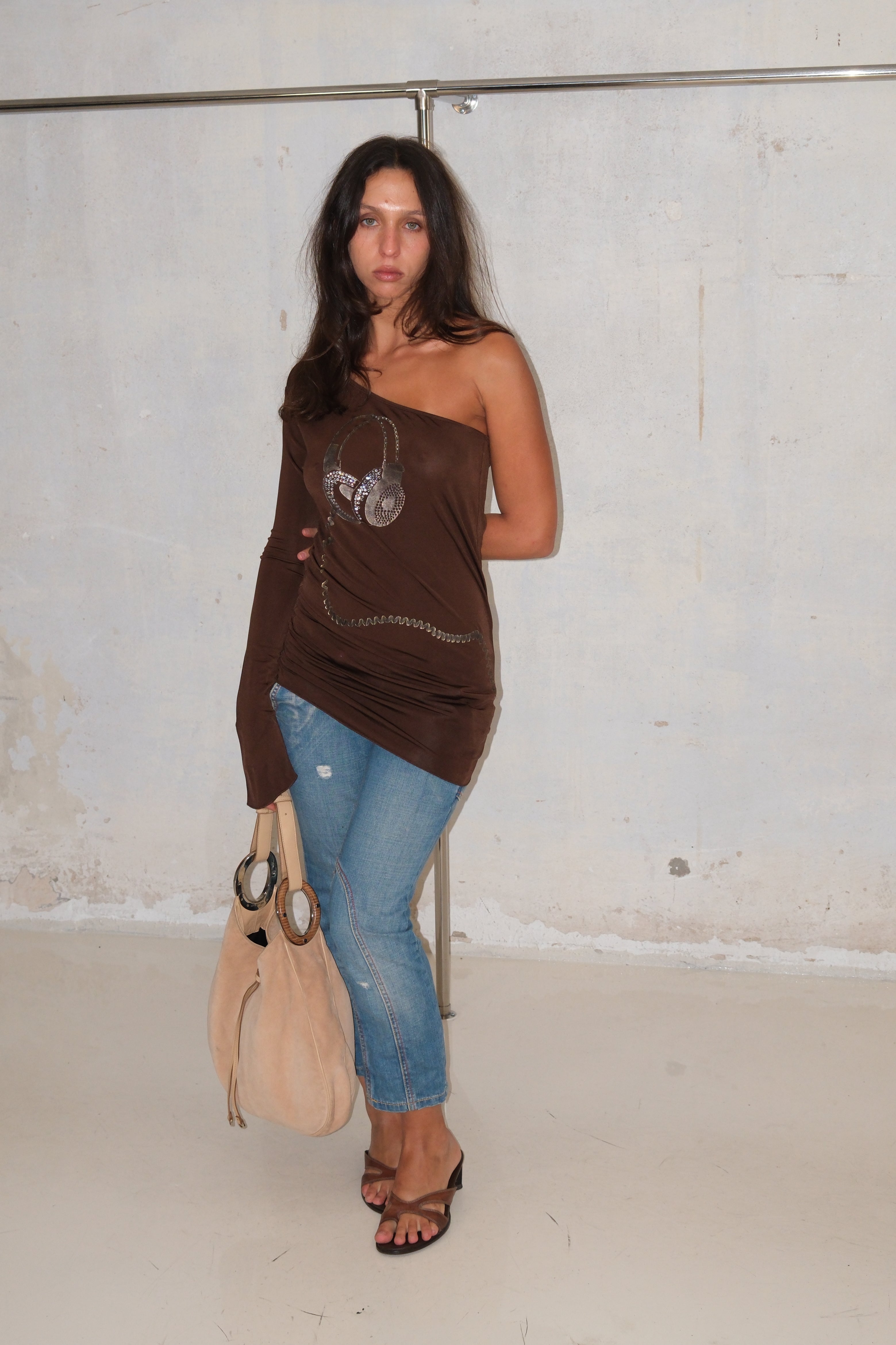 Phard Capri Jeans With Pink Details Size 34