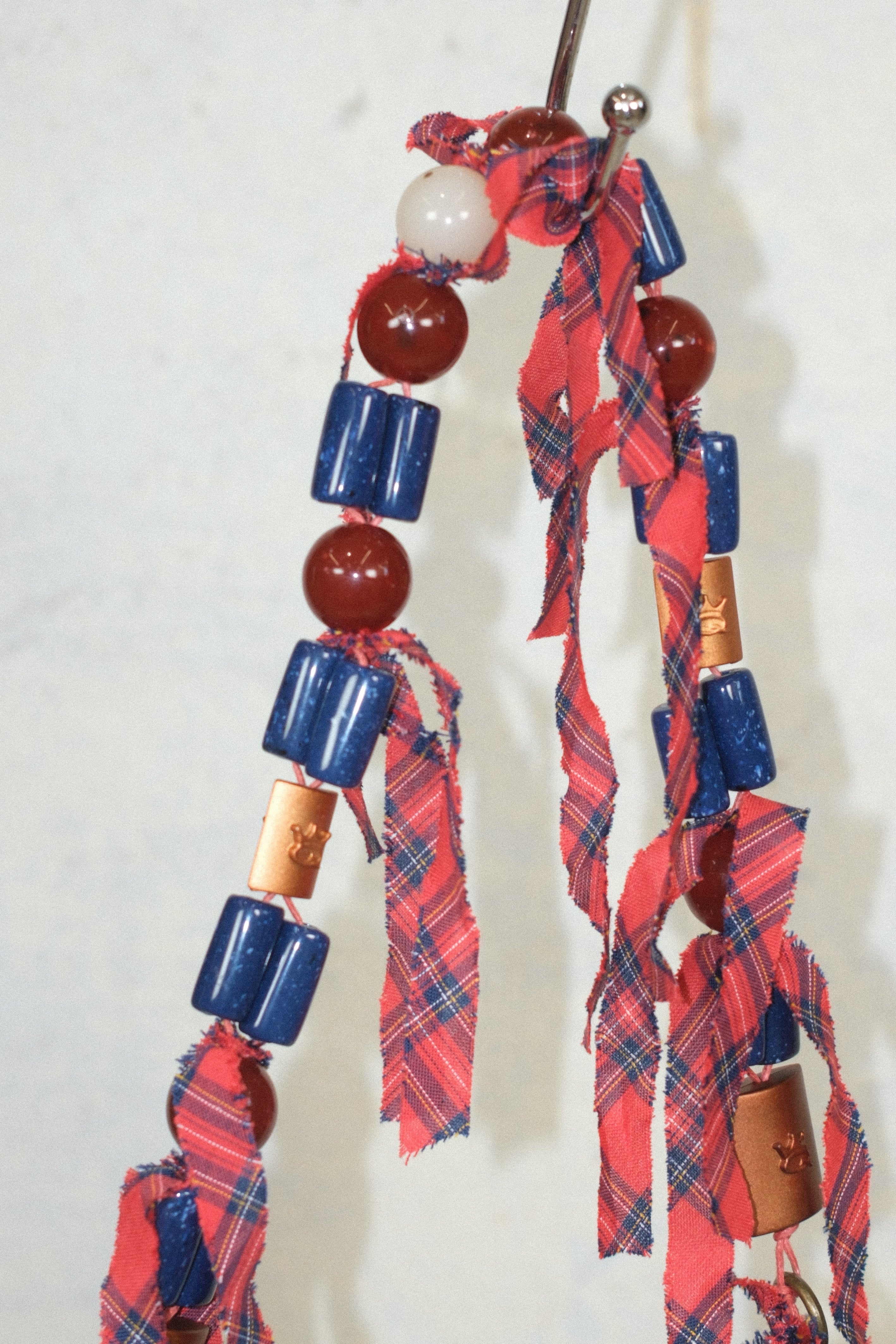 SAVE THE QUEEN DARK GRAY LEATHER BAG WITH BEADS CHARMS & STUDS