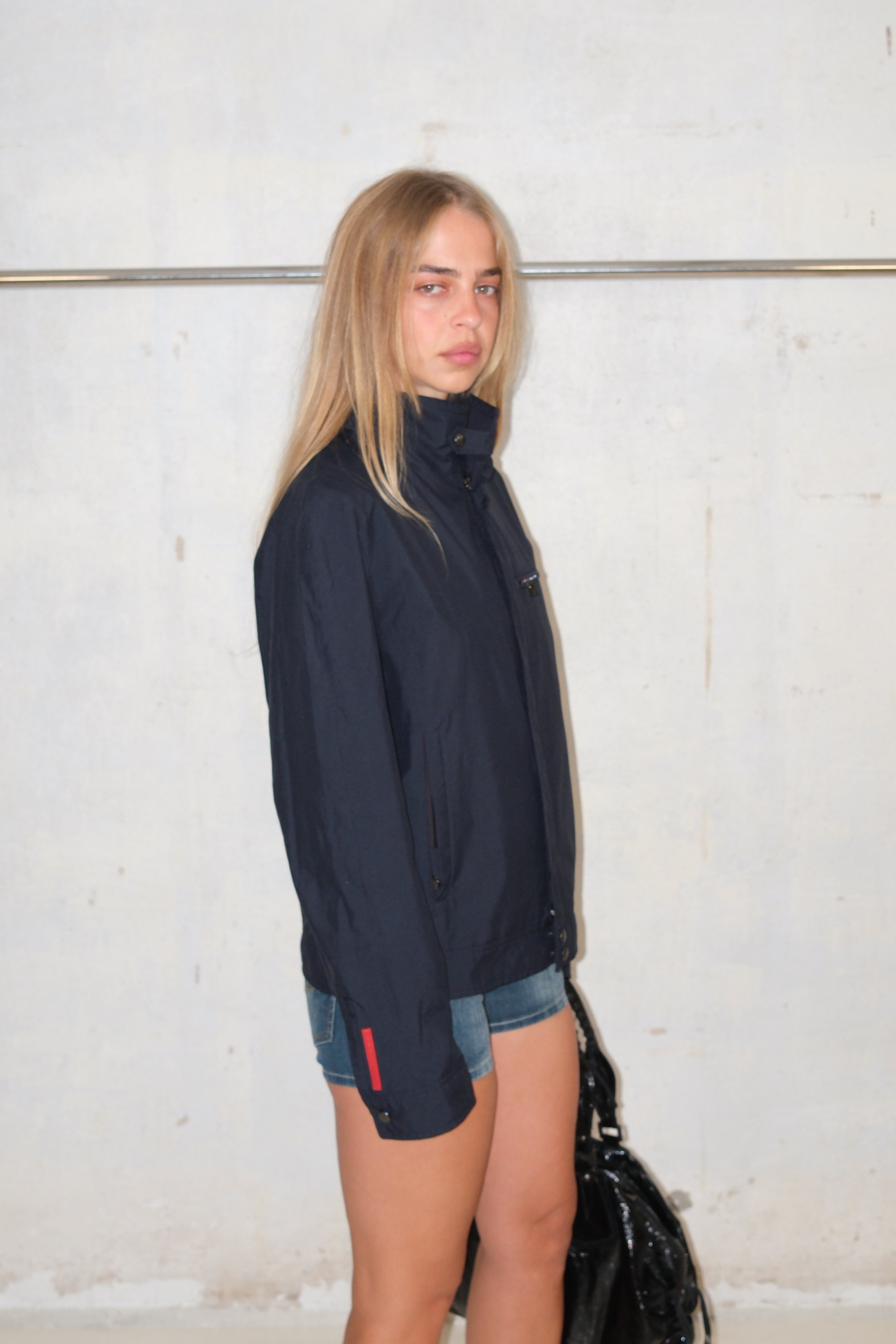 Prada Blue Nylon Jacket
