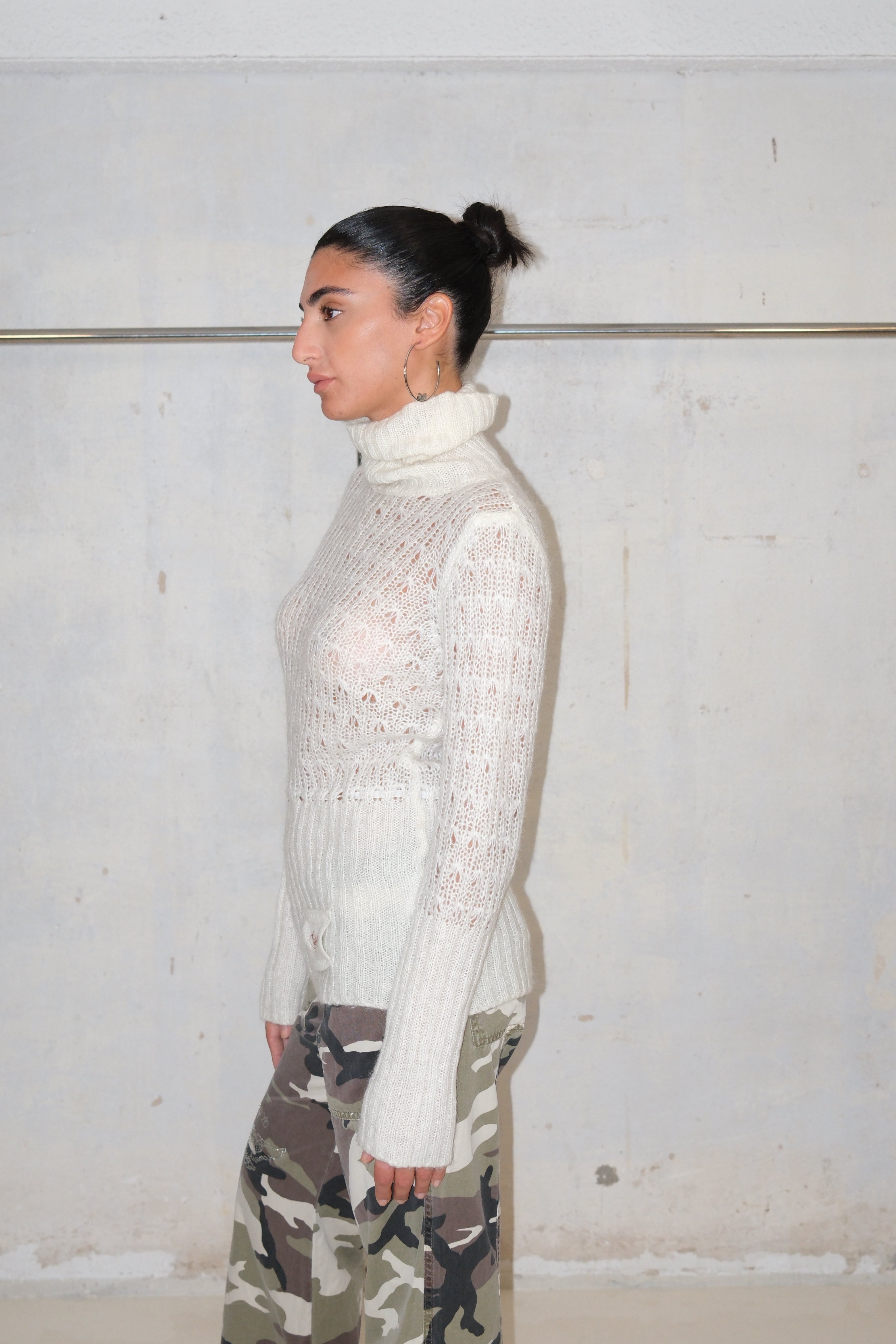 Guess Sheer Long Knit Sweater