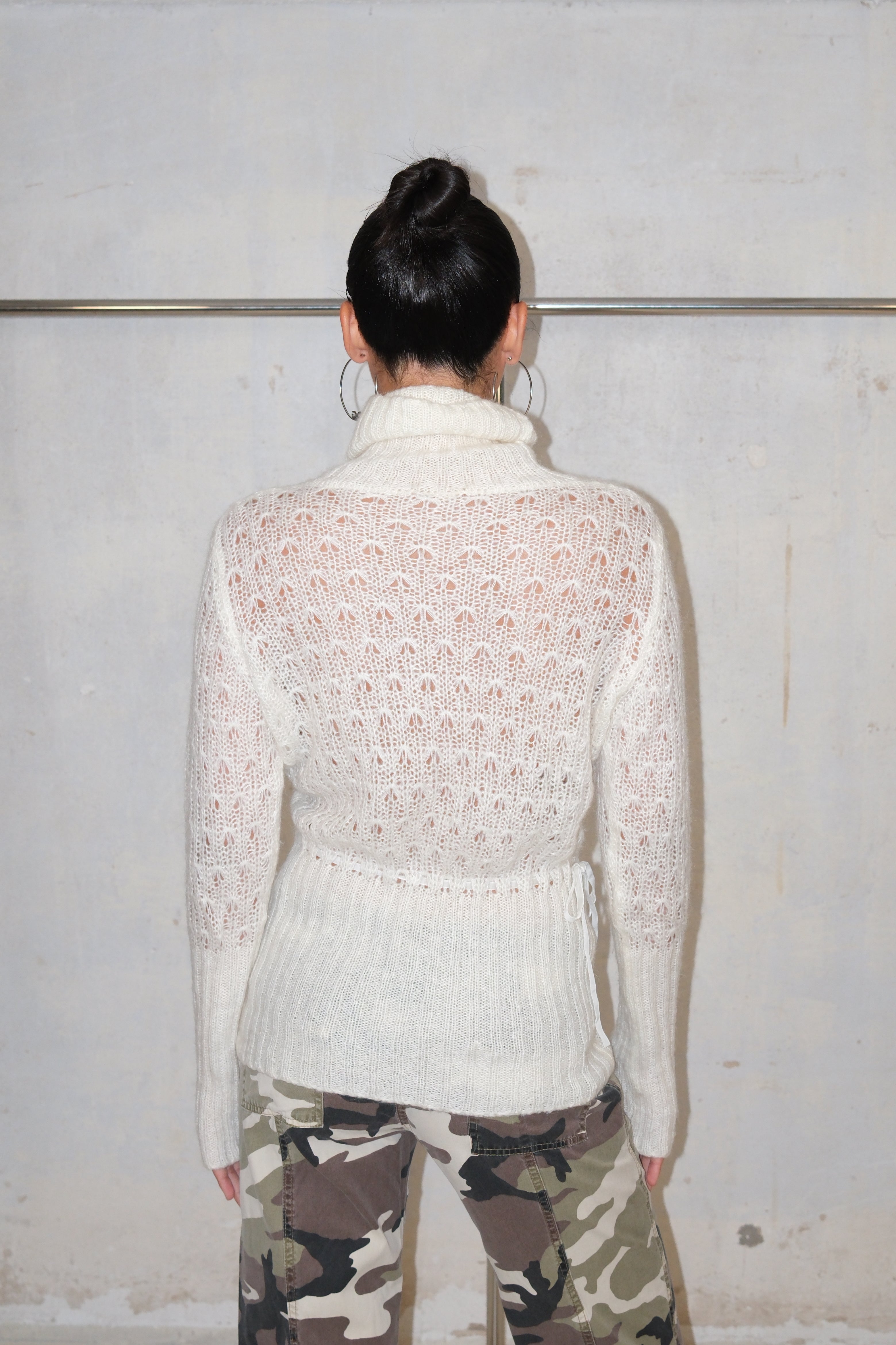 Guess Sheer Long Knit Sweater