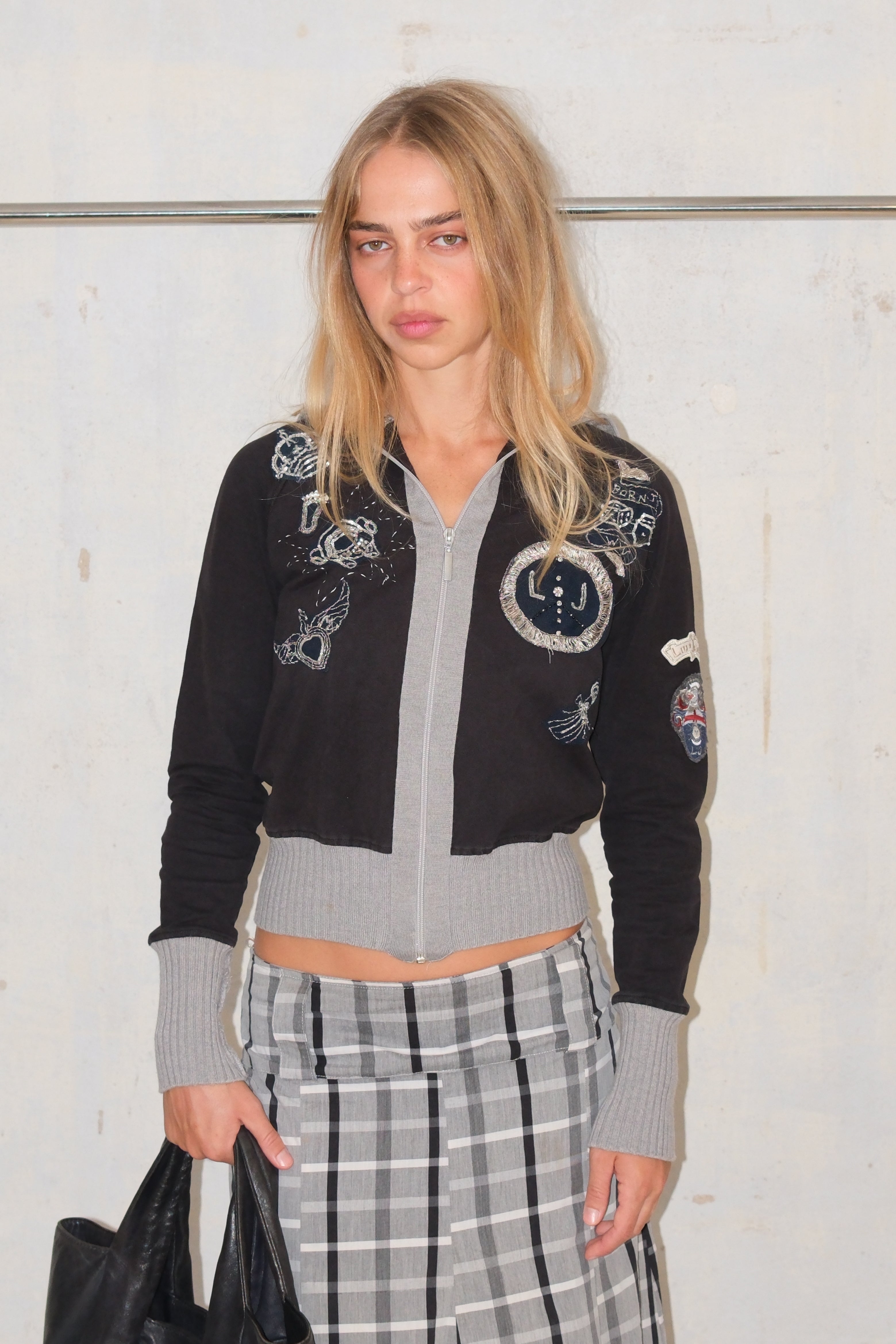 LIU JO Cropped Hoodie With Patches