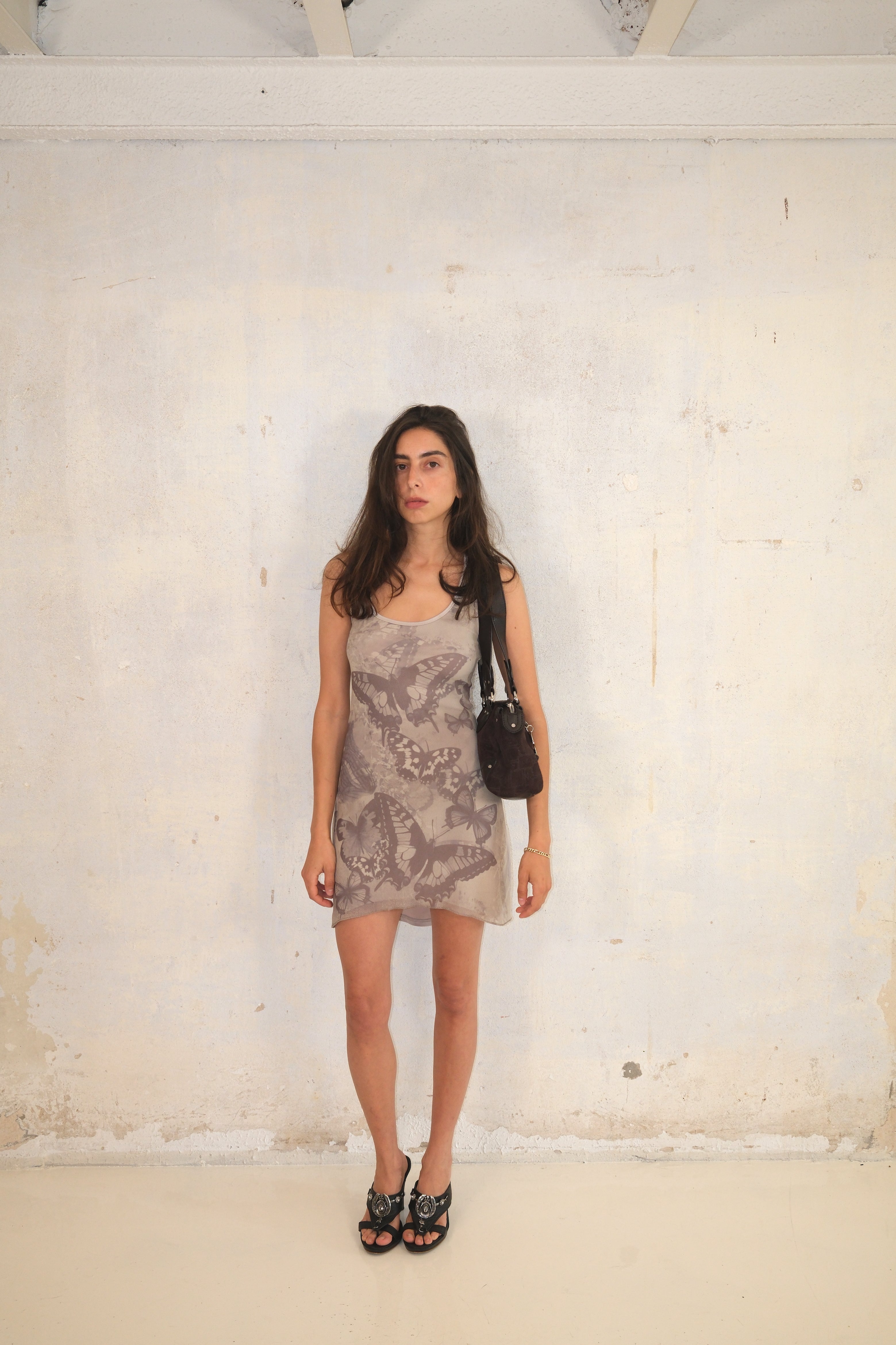 Butterfly Print Mini Dress