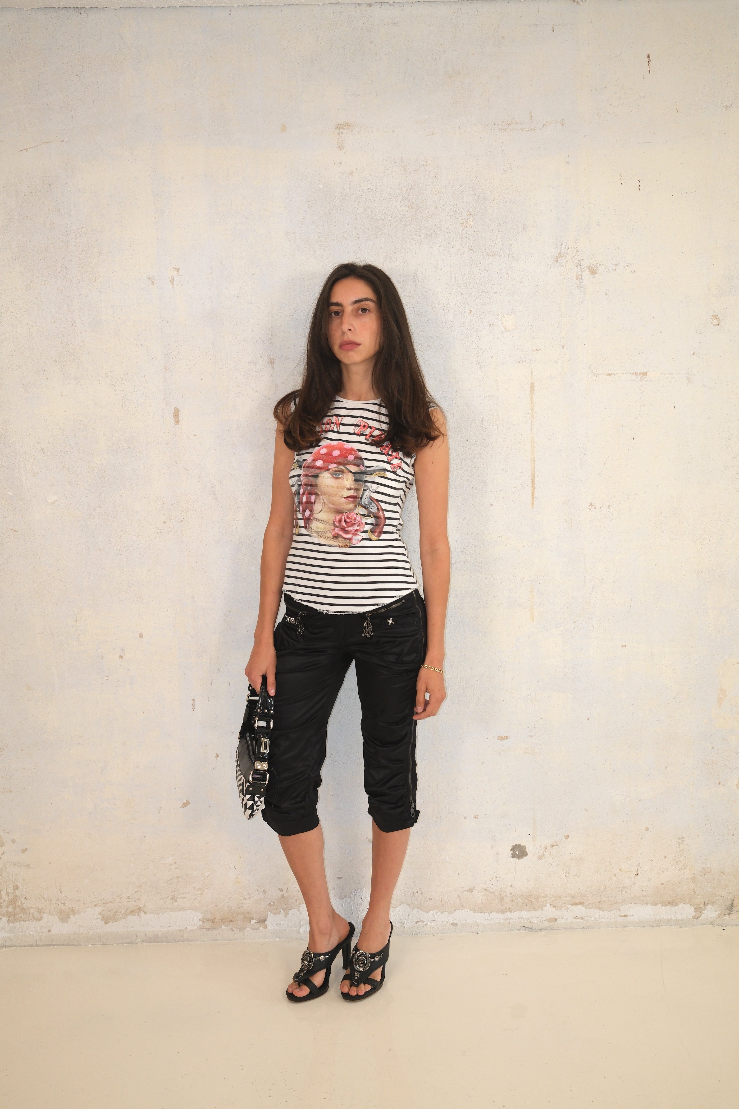 Striped Pirate Graphic T-Shirt