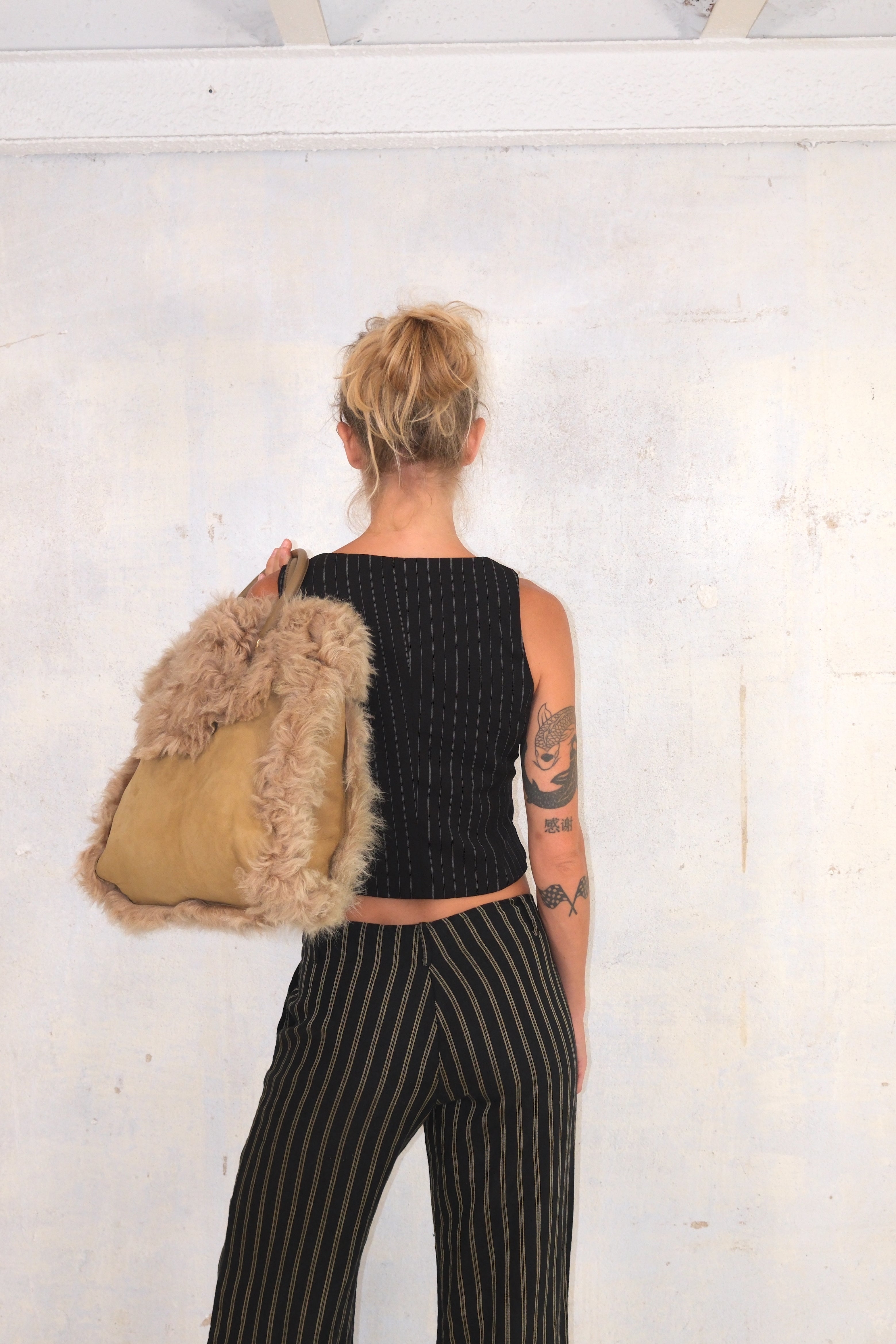 Cropped Striped Vest