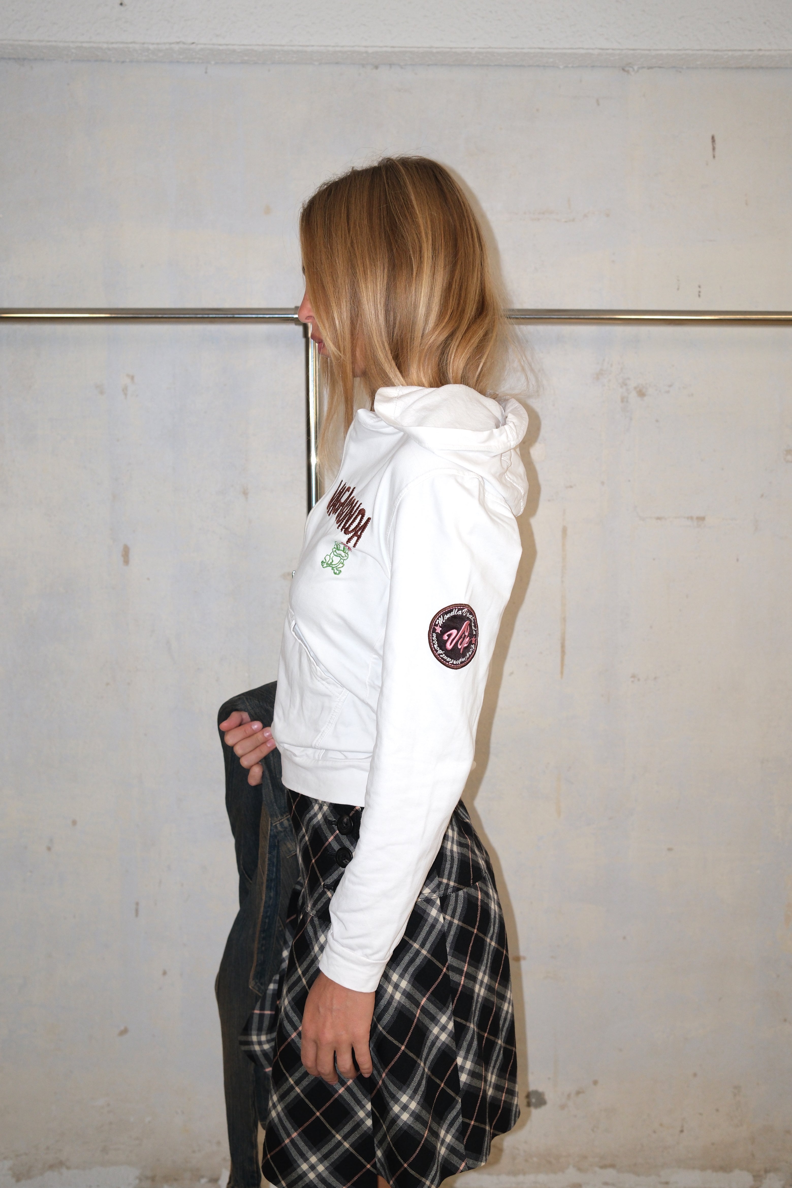 Zippered Graphic Hoodie With Pockets