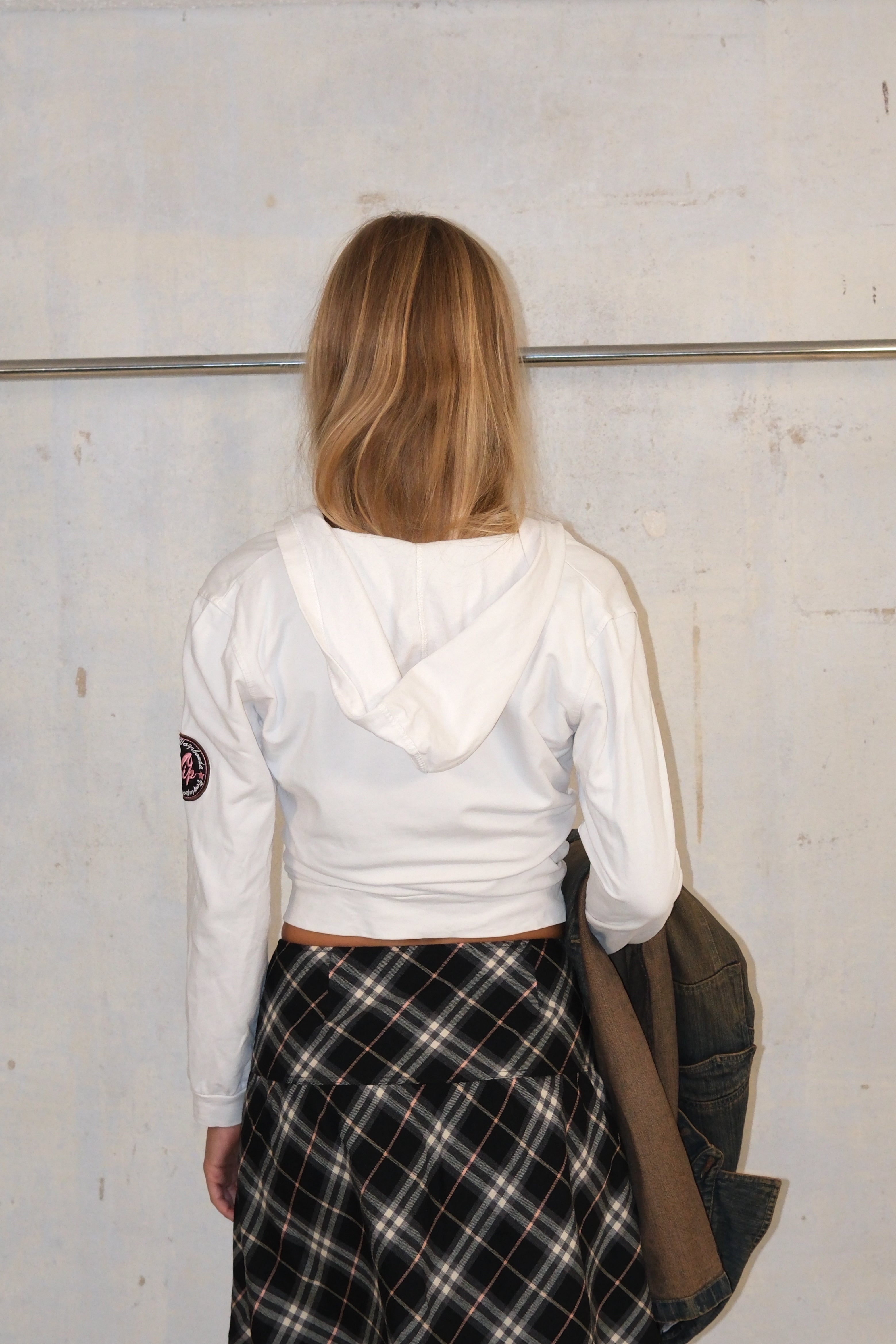 Zippered Graphic Hoodie With Pockets