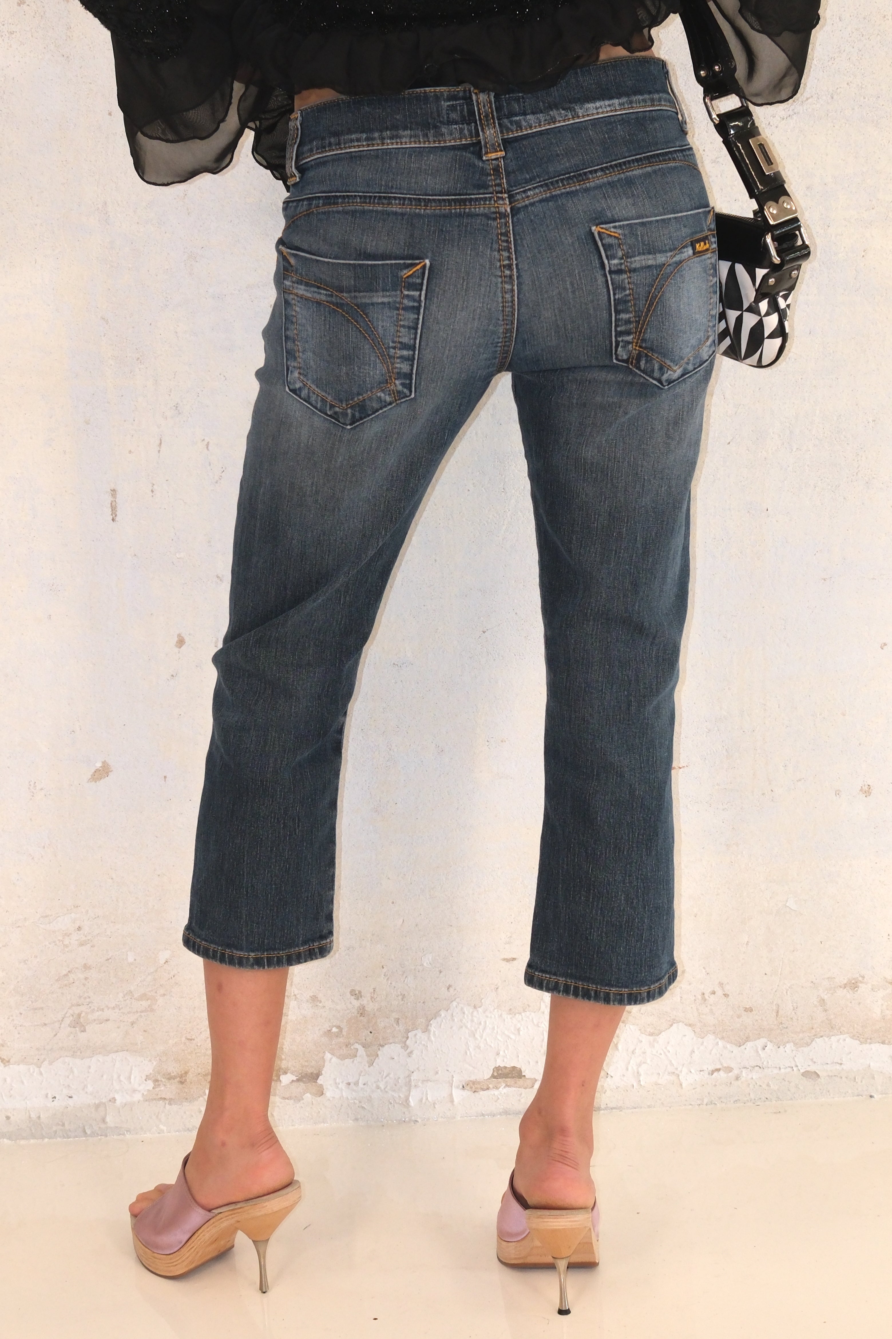 Low-Rise 7/8 Jeans Size 34