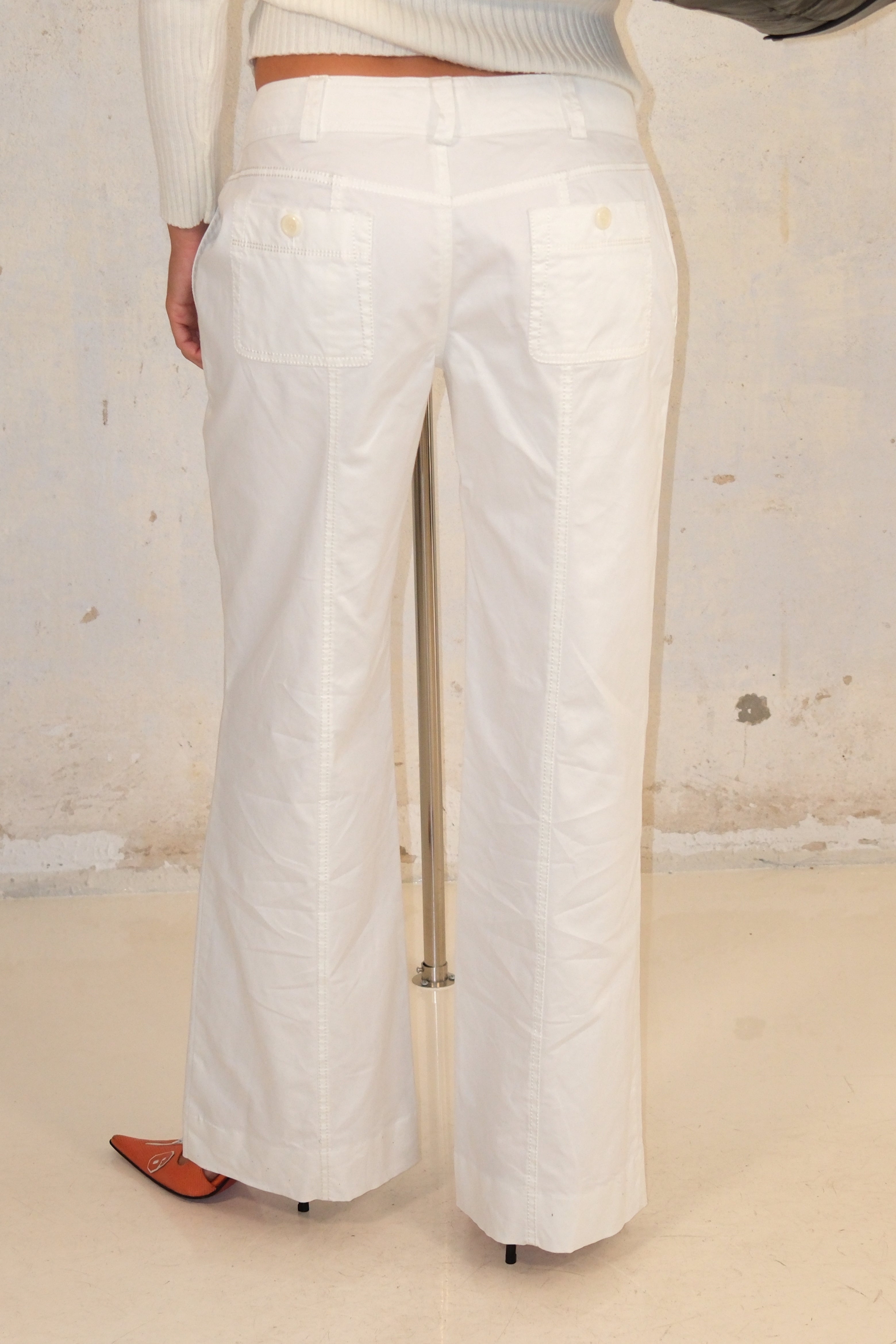 White Wide-Leg Pants Size 38-40