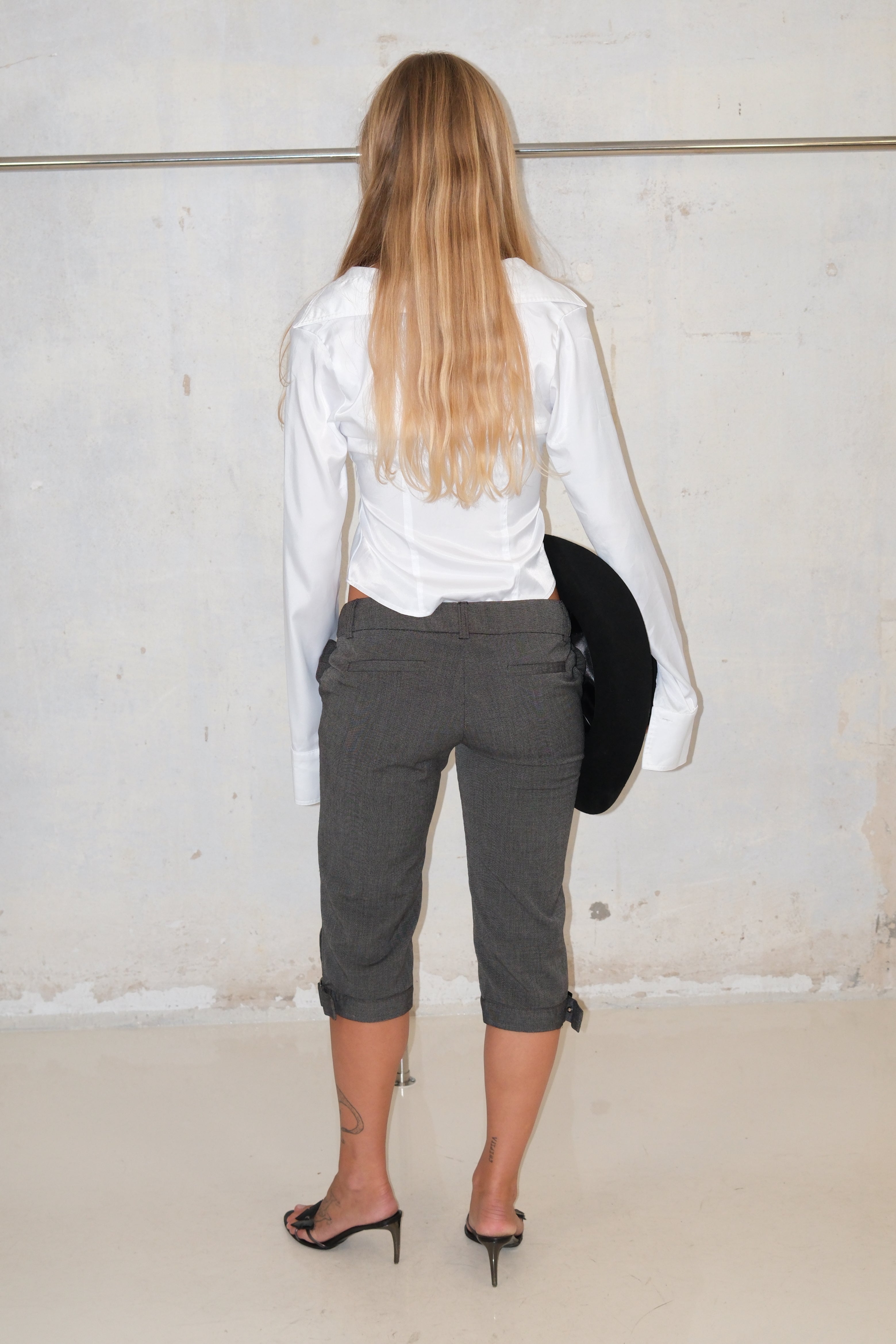 Gray Office Capri Pants Size 38-40