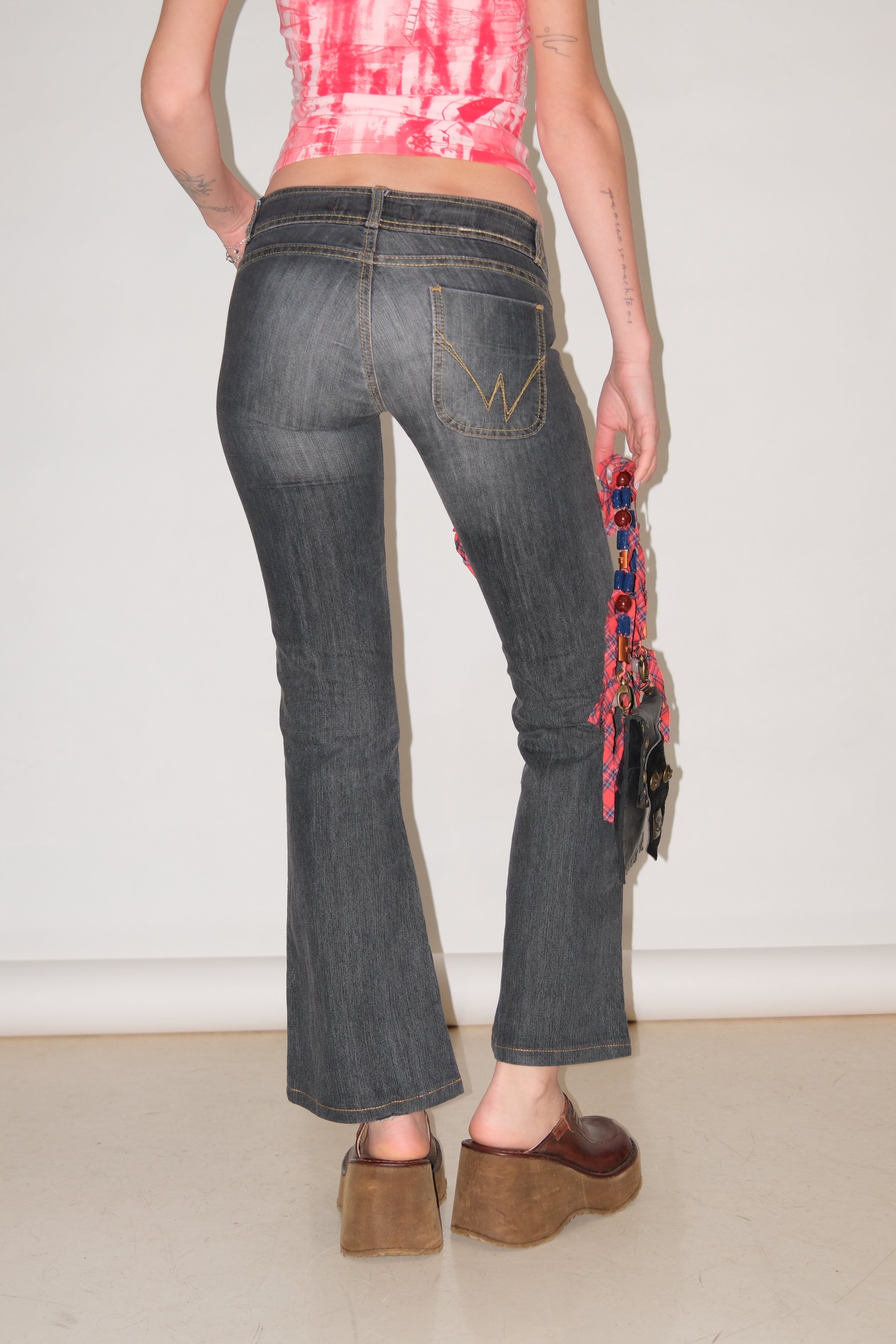 LOW RISE DARK JEANS SIZE 34-35