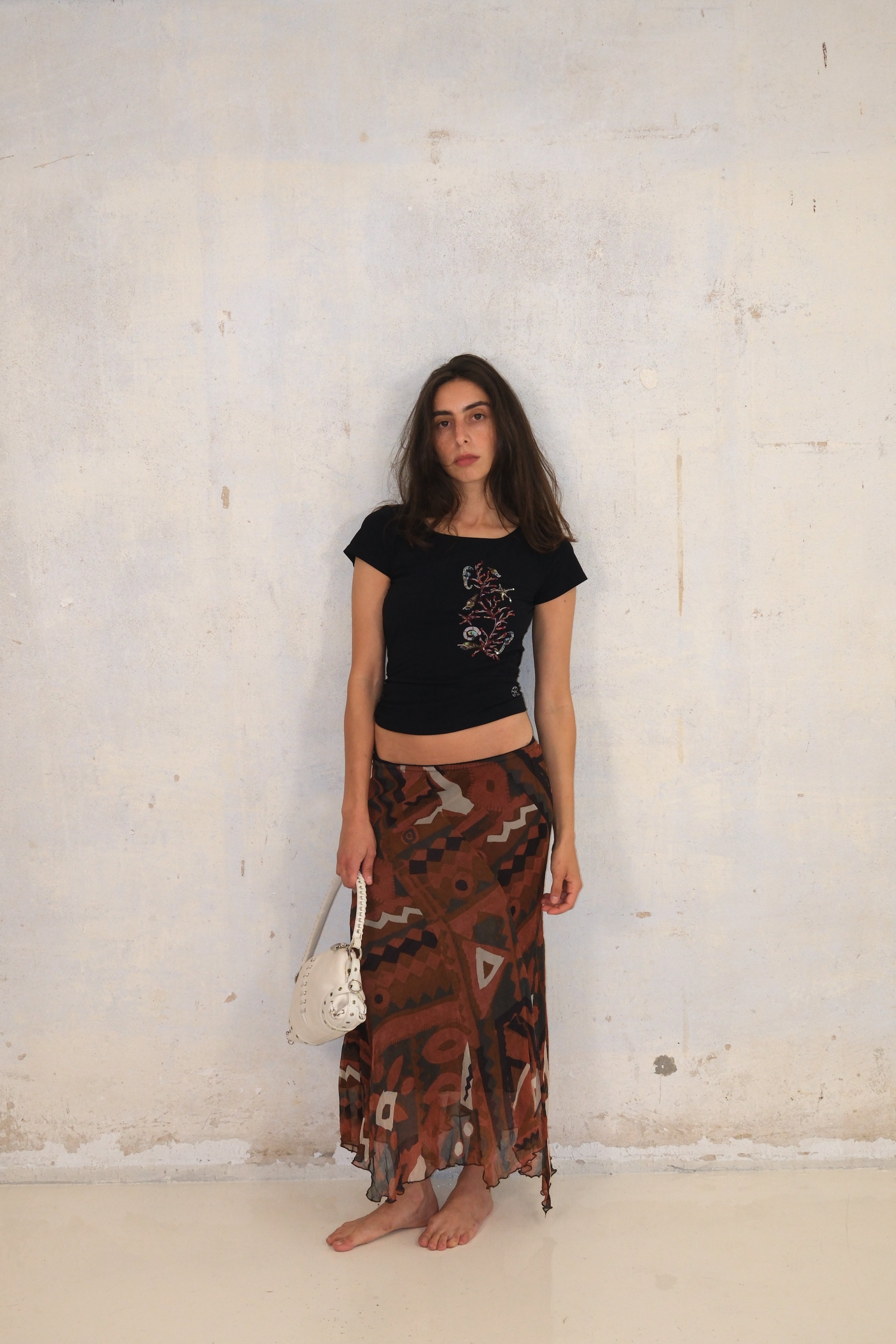 Maxi Printed Skirt