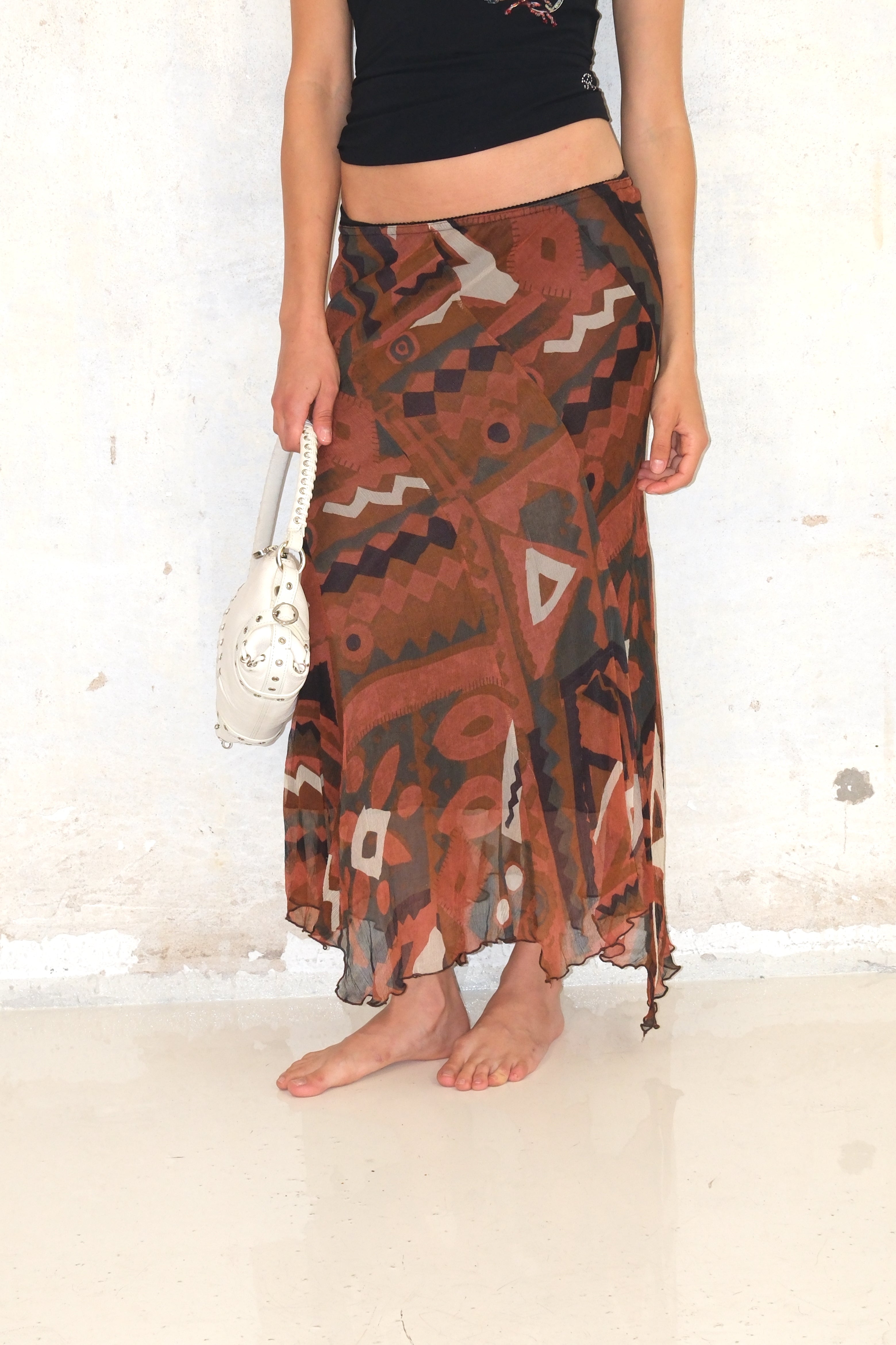 Maxi Printed Skirt