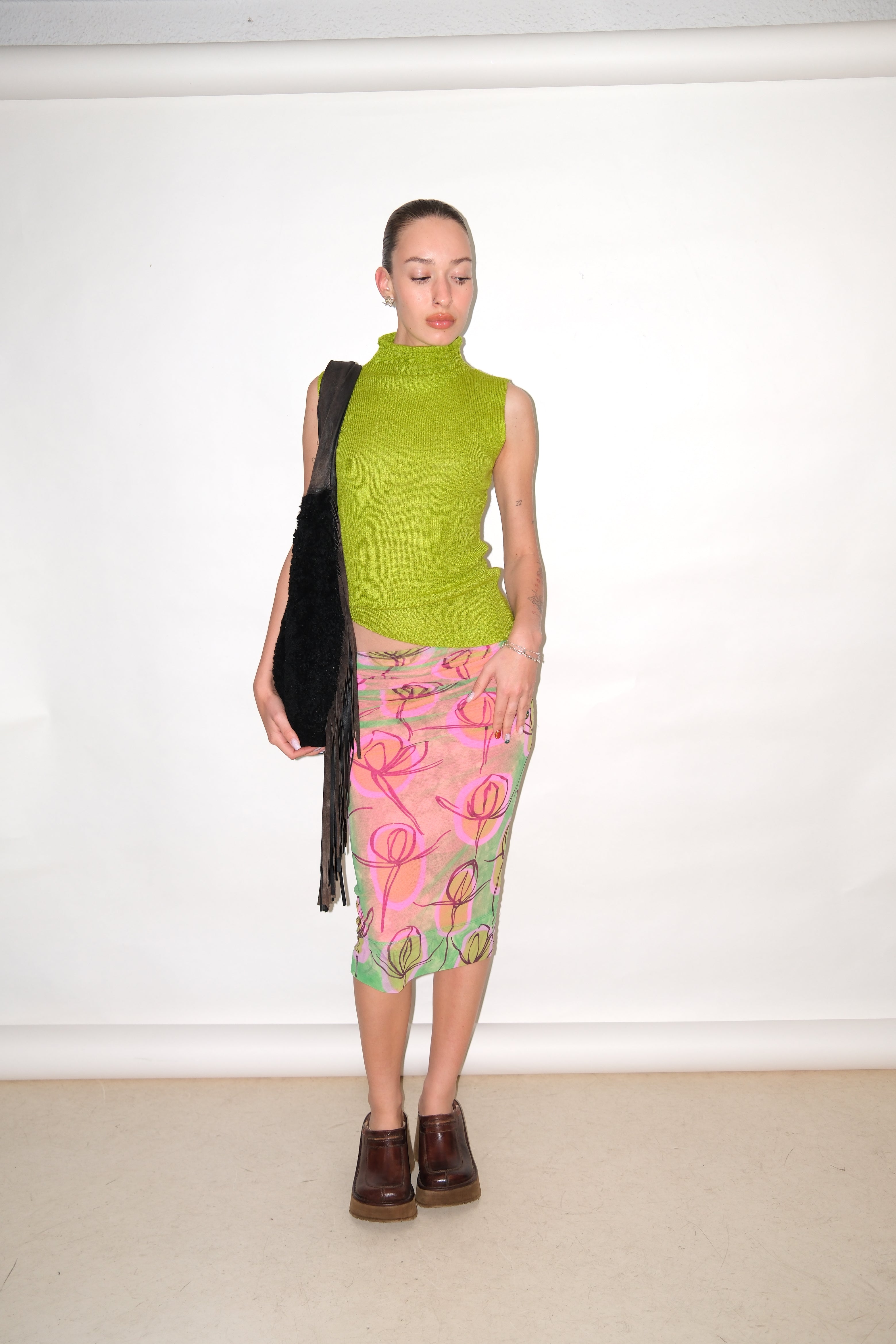 HOT GREEN KNIT TOP