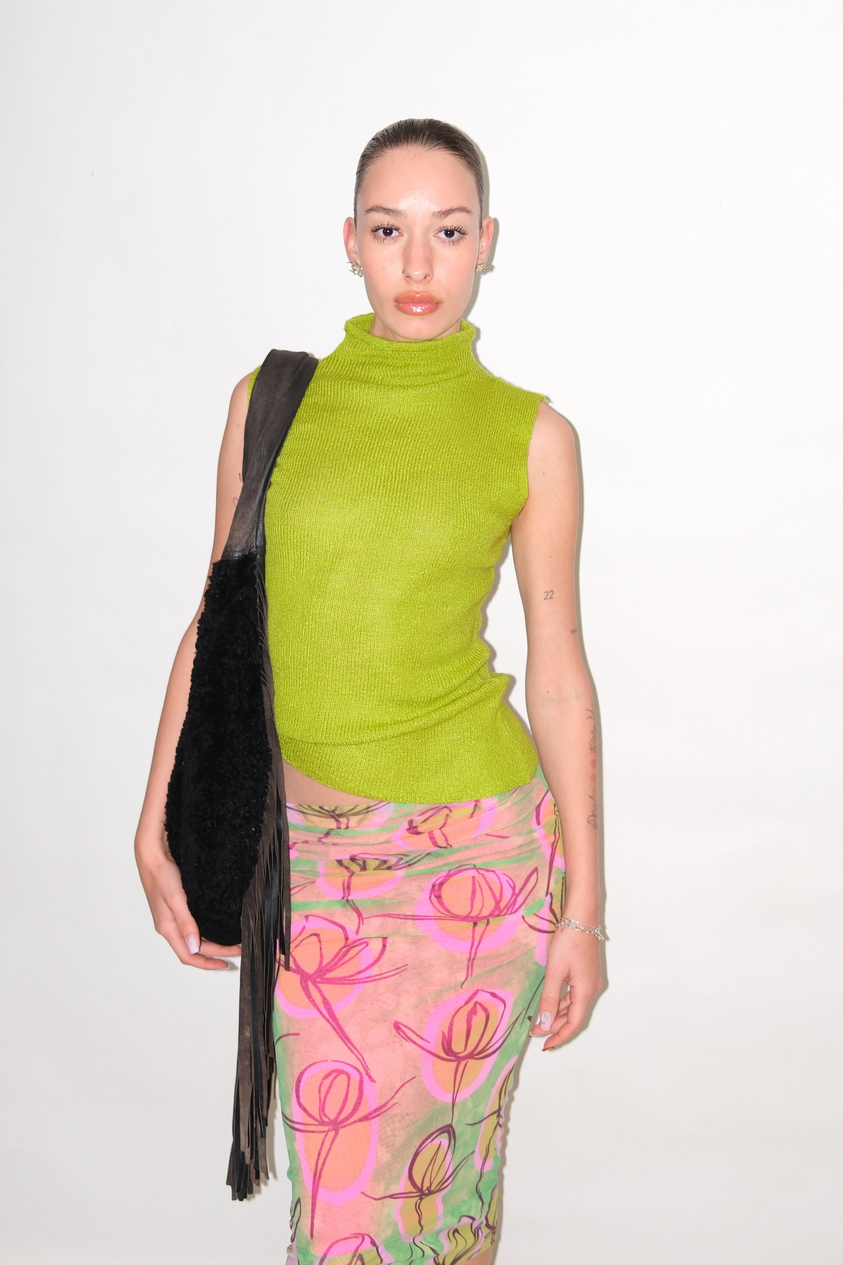 HOT GREEN KNIT TOP