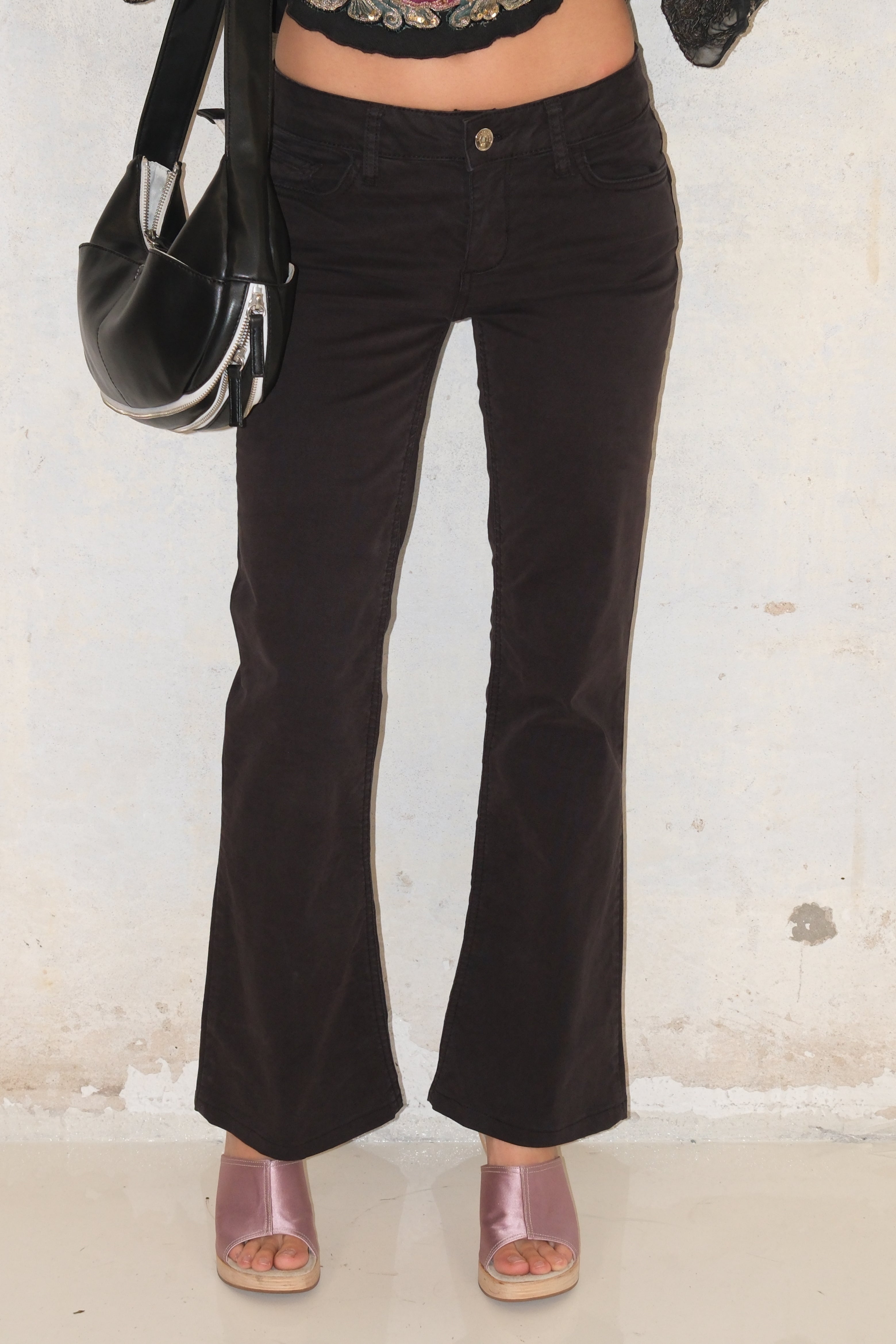Liu Jo Black Low-Rise Flared Jeans Size 34