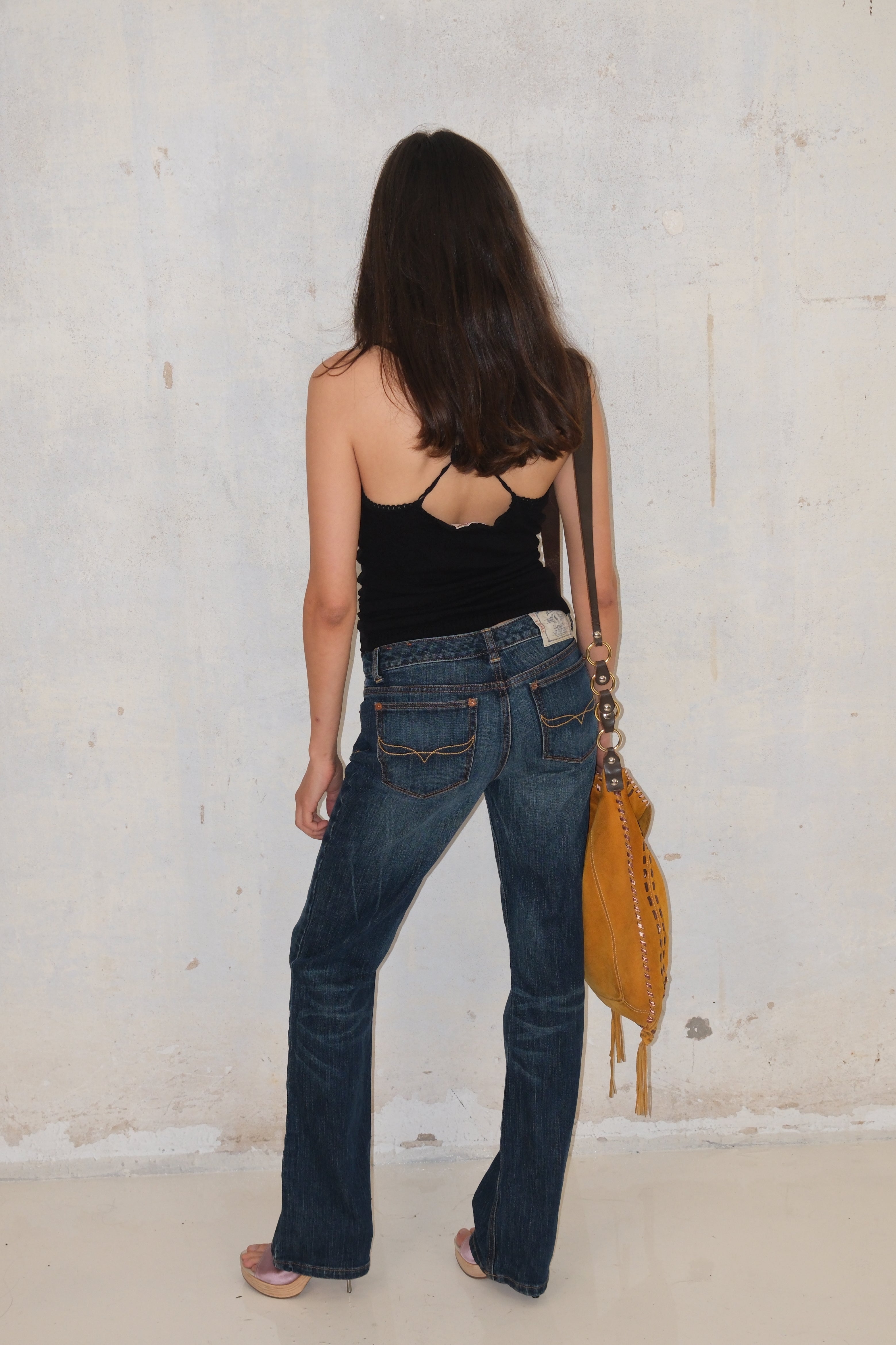 Ralph Lauren Dark Long Low-Rise Jeans Size 34-36