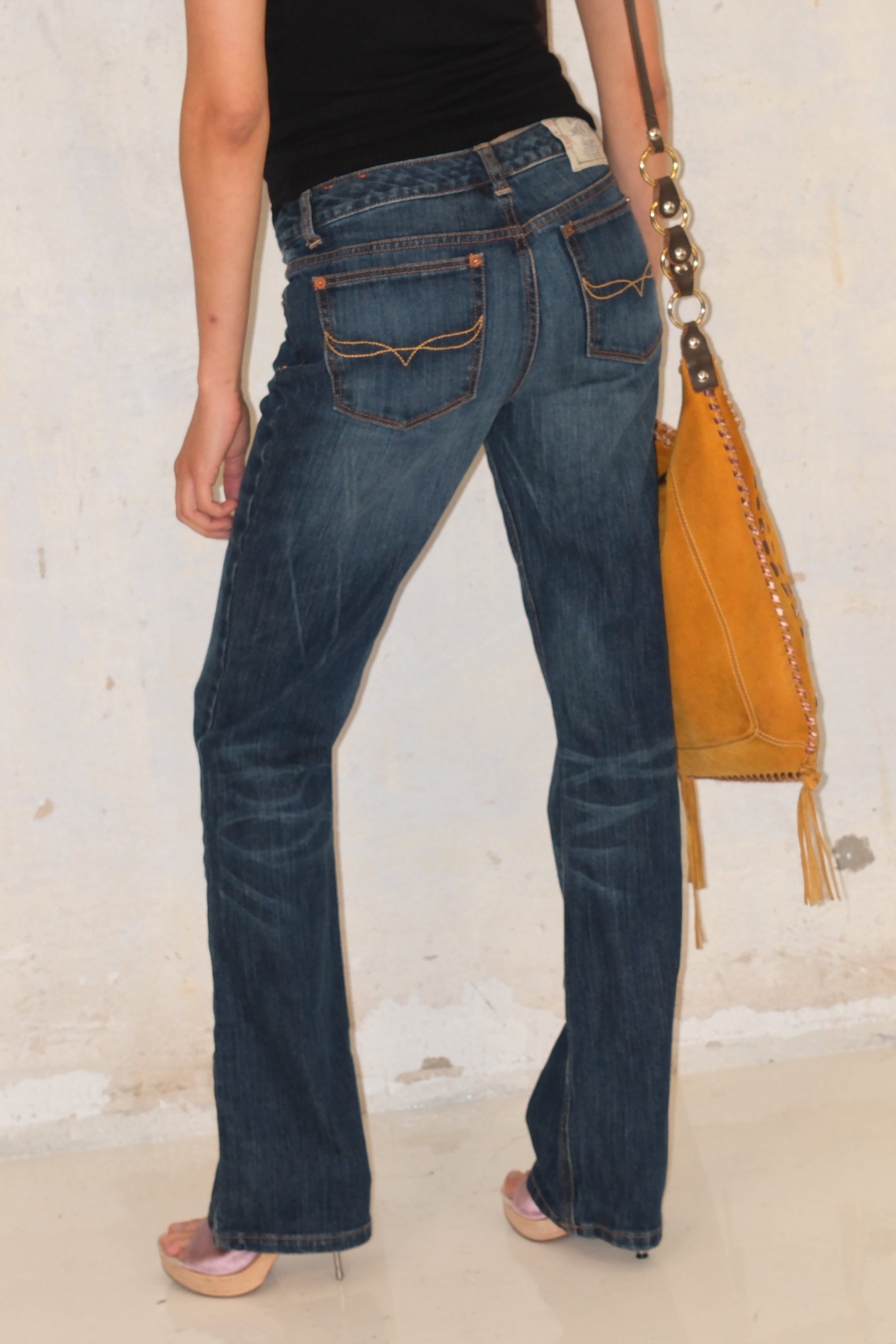 Ralph Lauren Dark Long Low-Rise Jeans Size 34-36