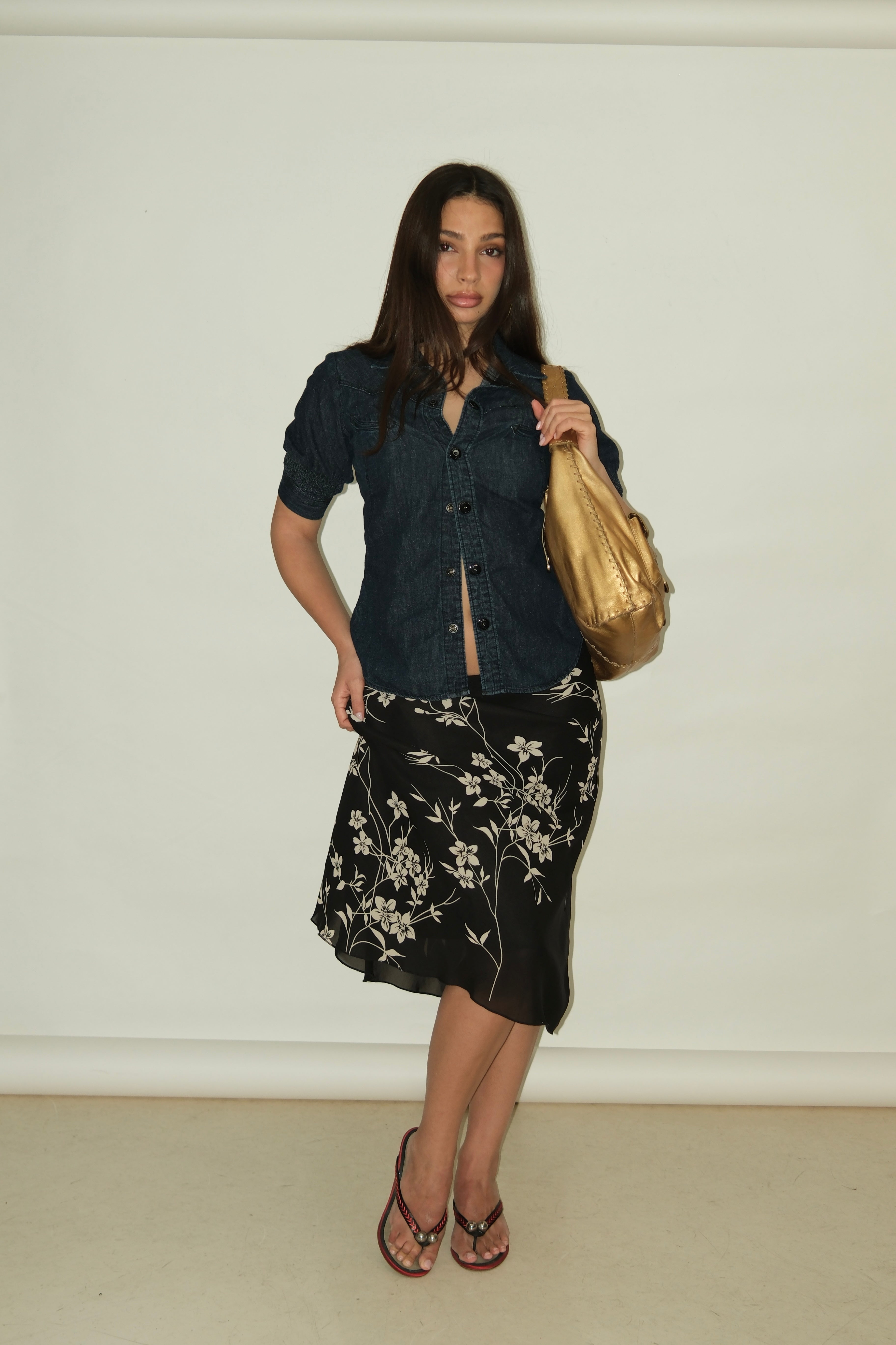 JAPANESE FLOWERS SKIRT