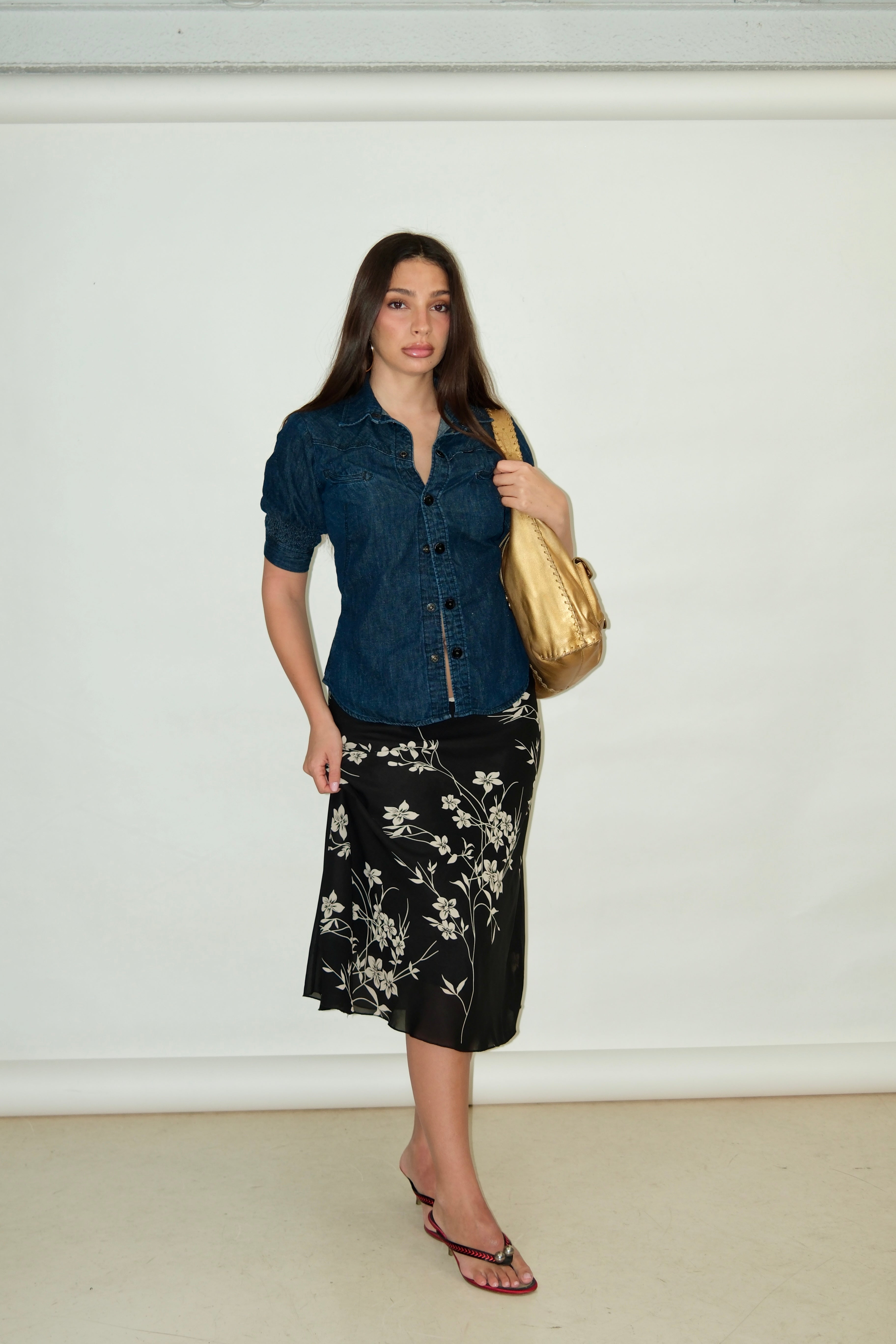 JAPANESE FLOWERS SKIRT