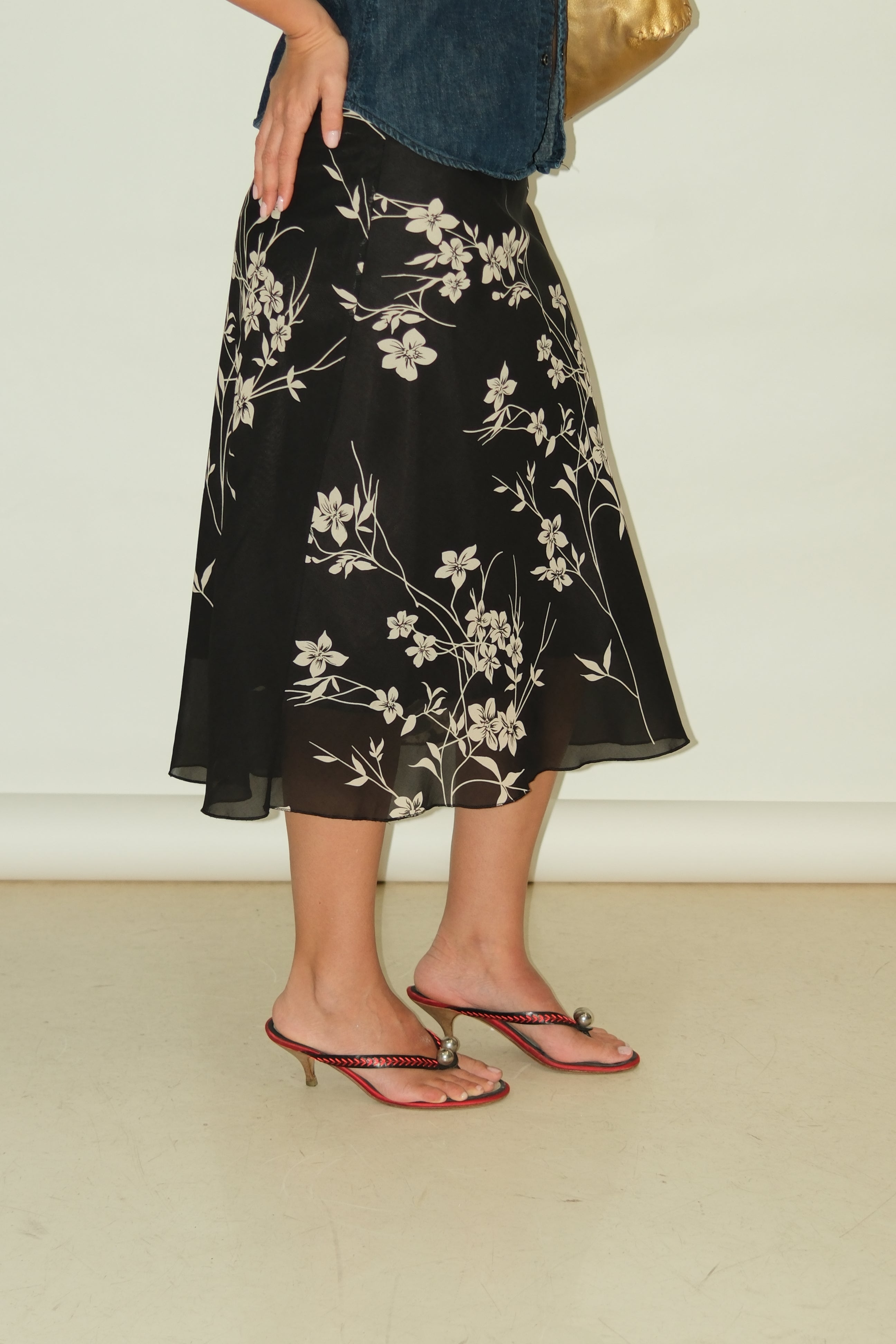 JAPANESE FLOWERS SKIRT