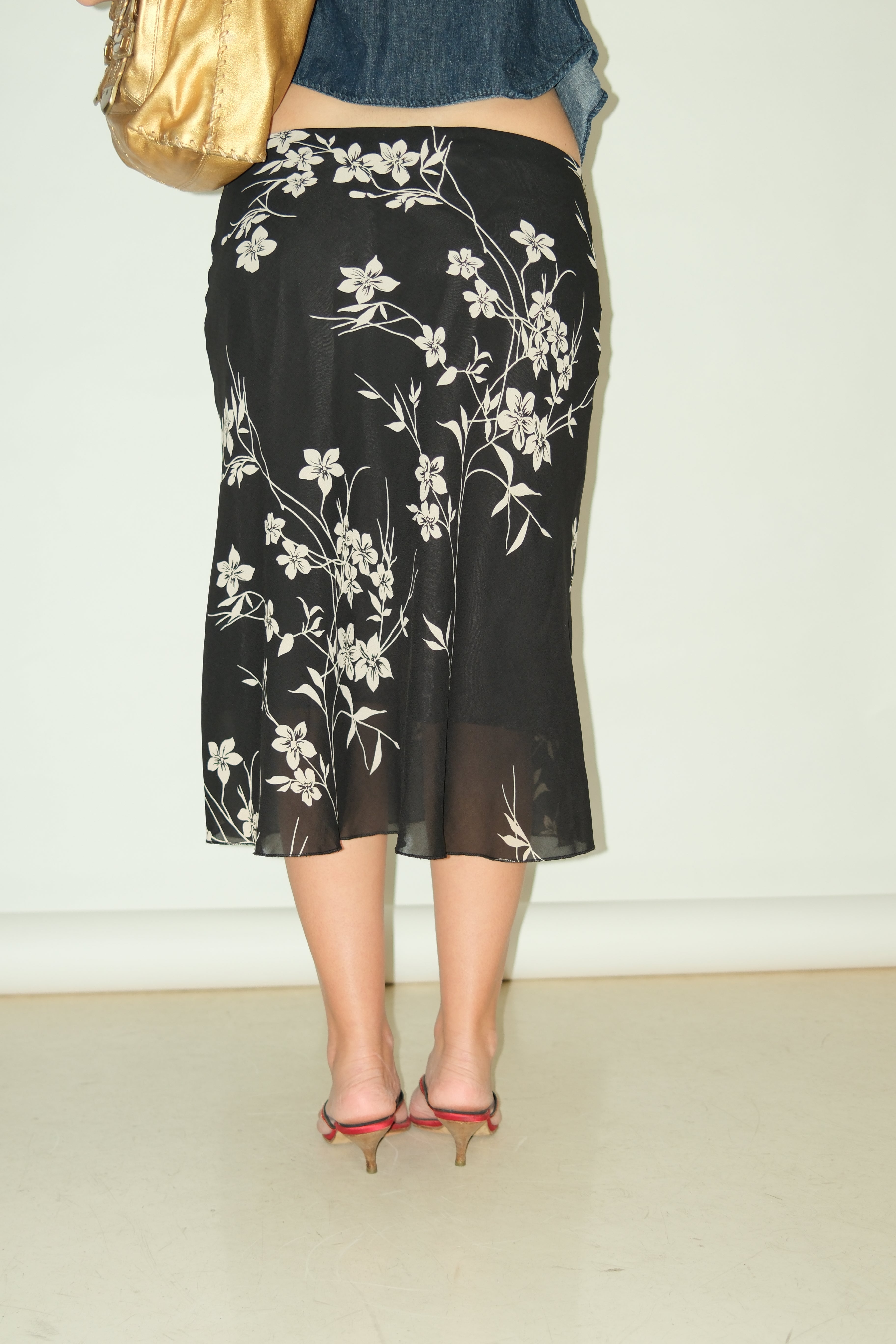 JAPANESE FLOWERS SKIRT