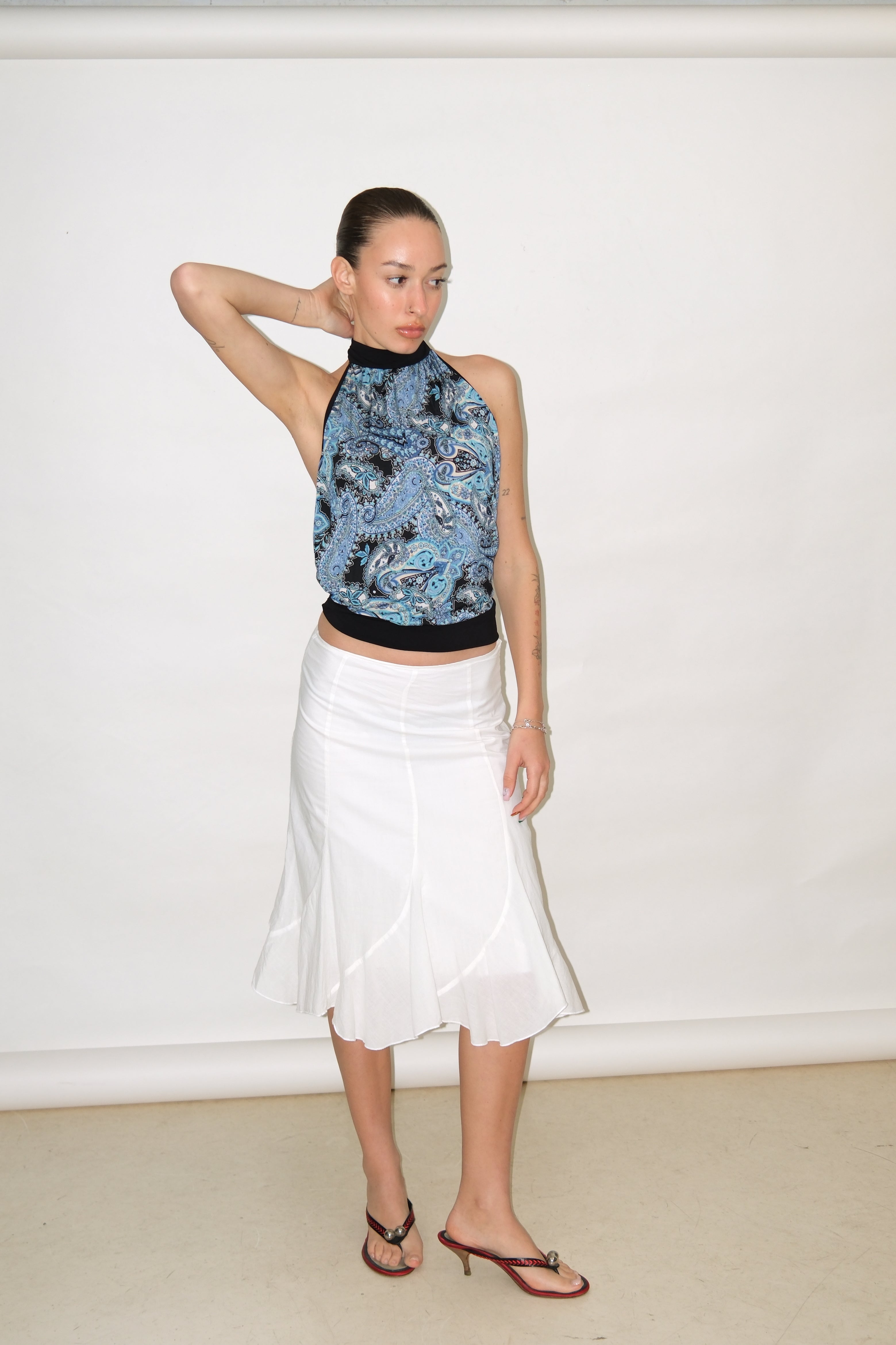 MID WHITE SKIRT