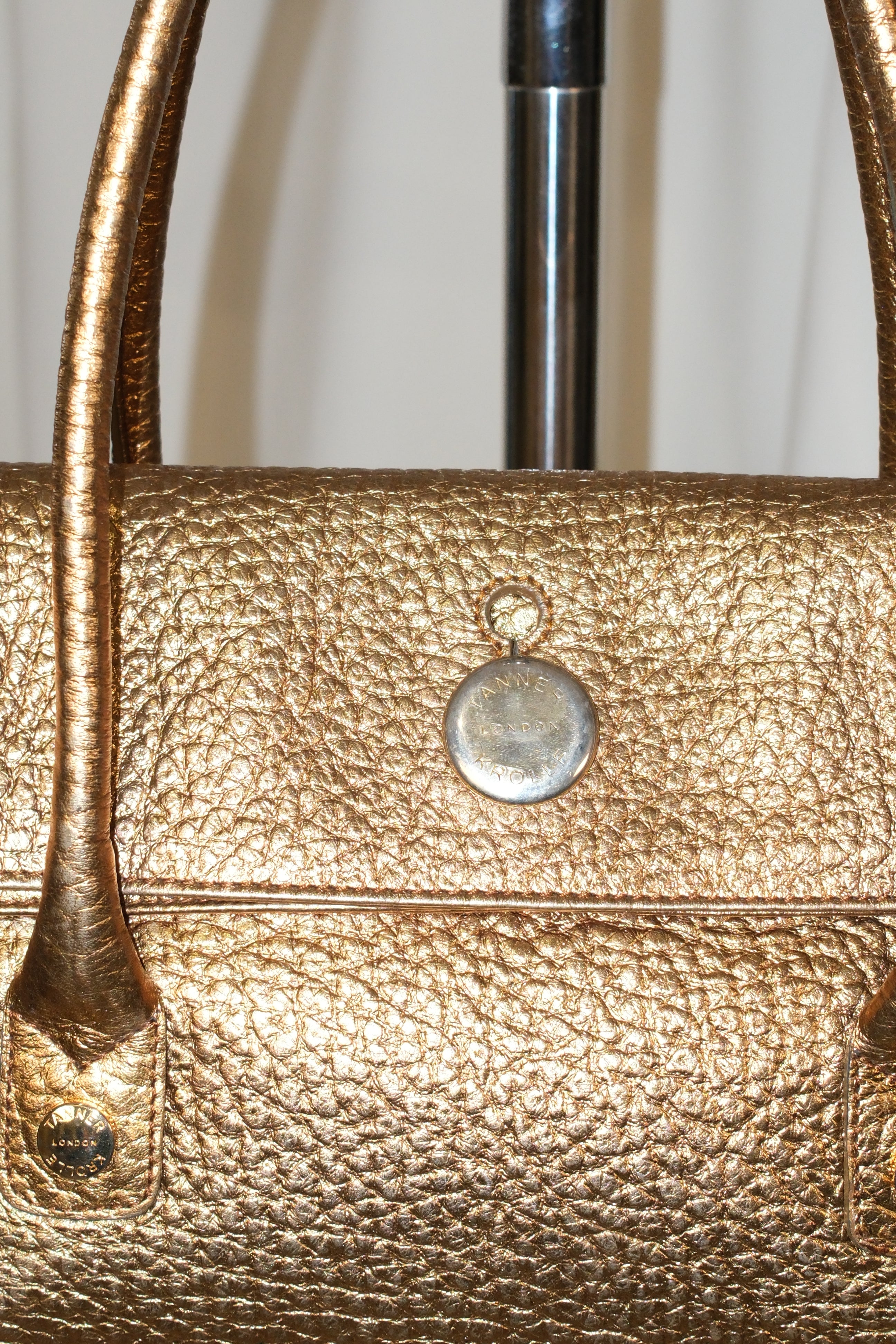 Tanner Krolle metallic gold shoulder bag