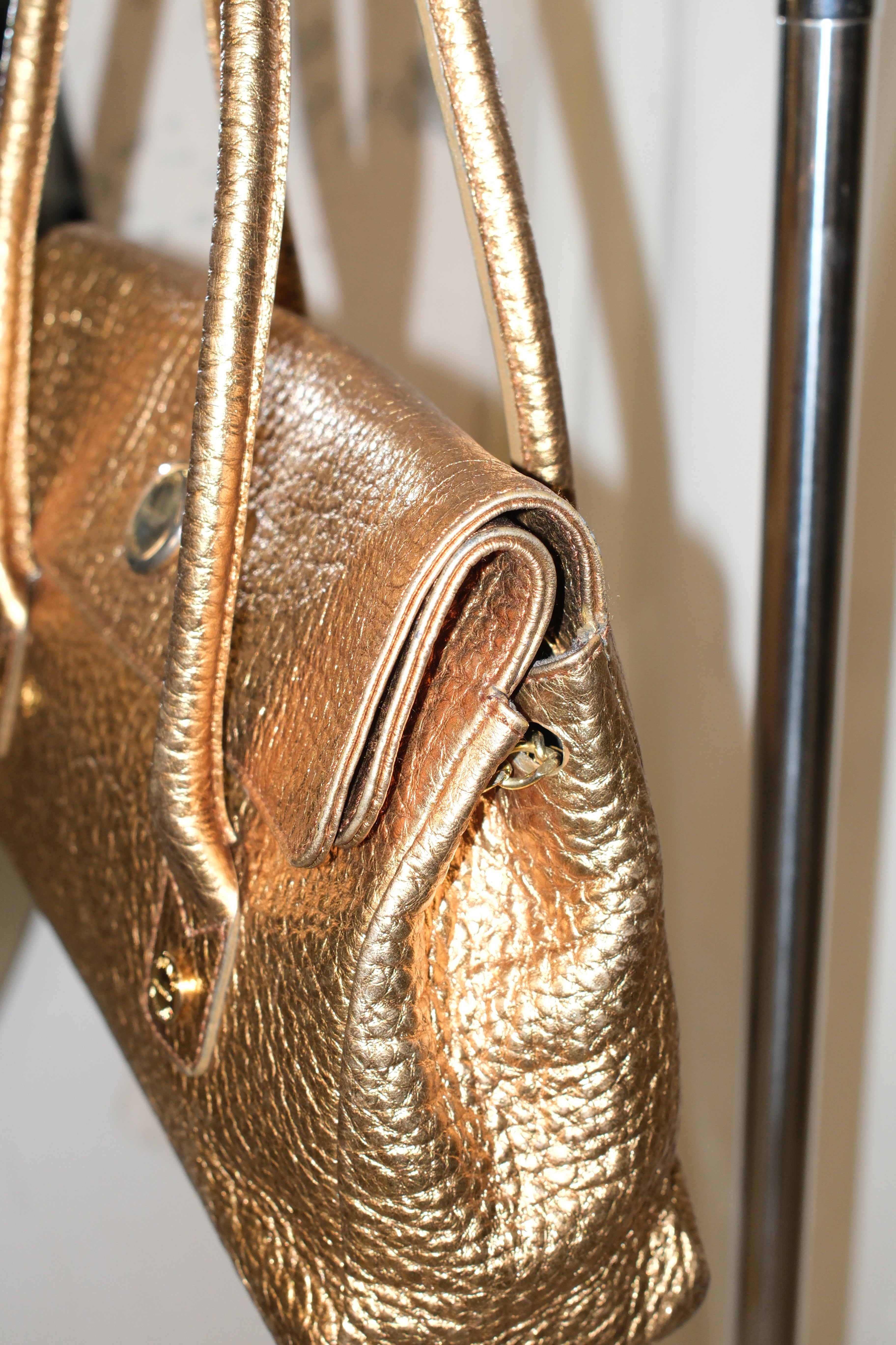 Tanner Krolle metallic gold shoulder bag