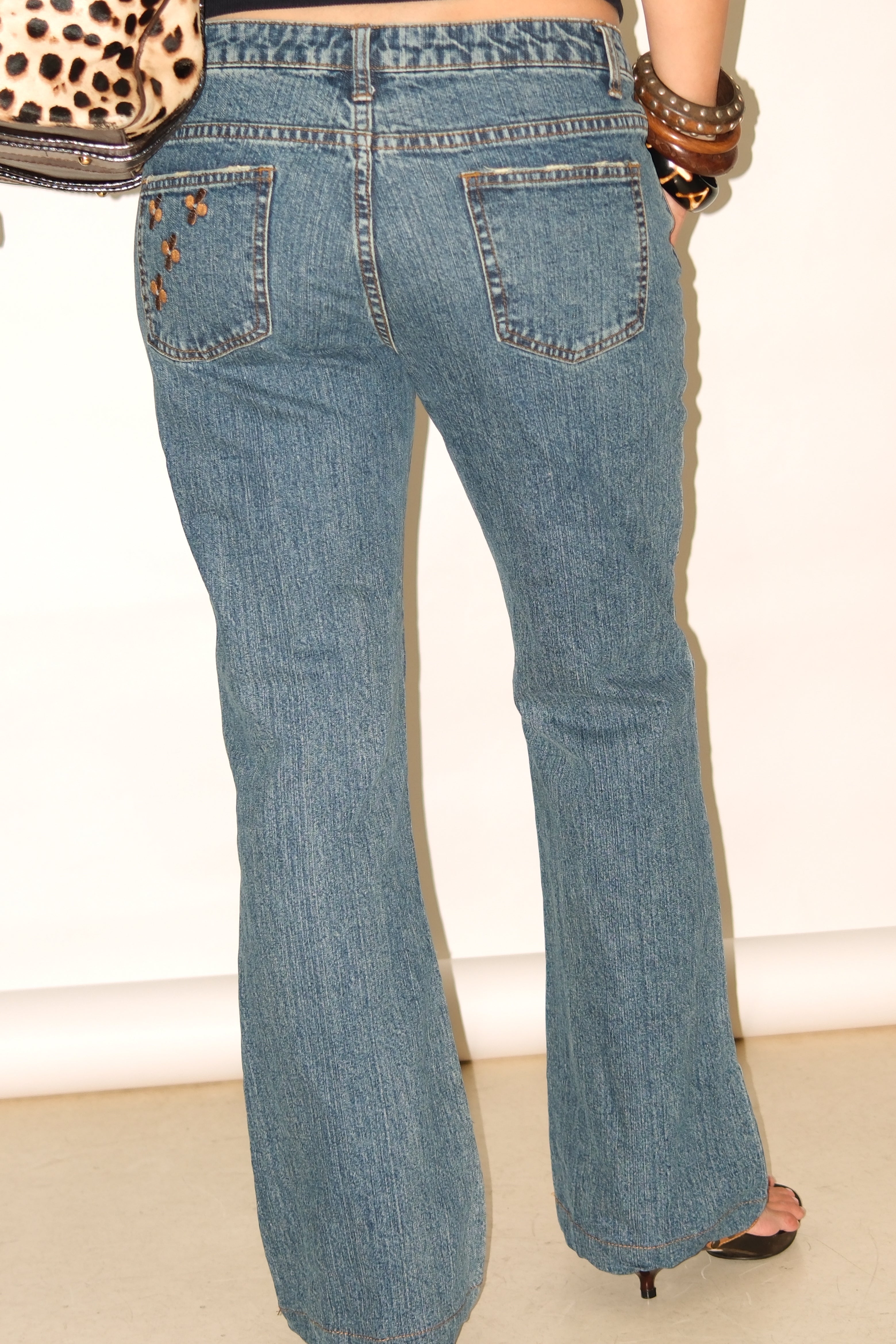 DARK JEANS WITH DETAILS SIZE 37-38